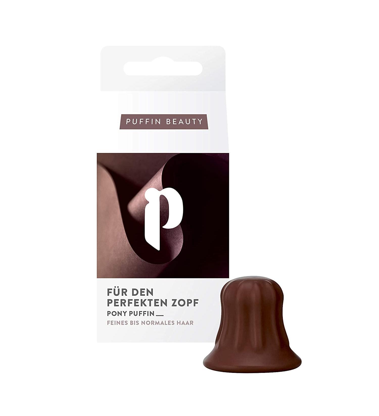 Pony Puffin Chocolate | Volume & Hold Braid Tool | Vegan Latex-Free | Made in Germany | Perfect for Dark Hair - Buy Online on GoSupps.com