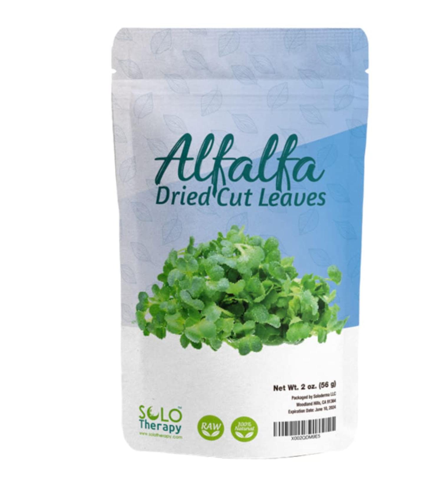 Alfalfa Leaf, 2 oz, Alfalfa Dried Cut Leaves, Alfalfa Tea, Medicago Sativa, Product from USA
