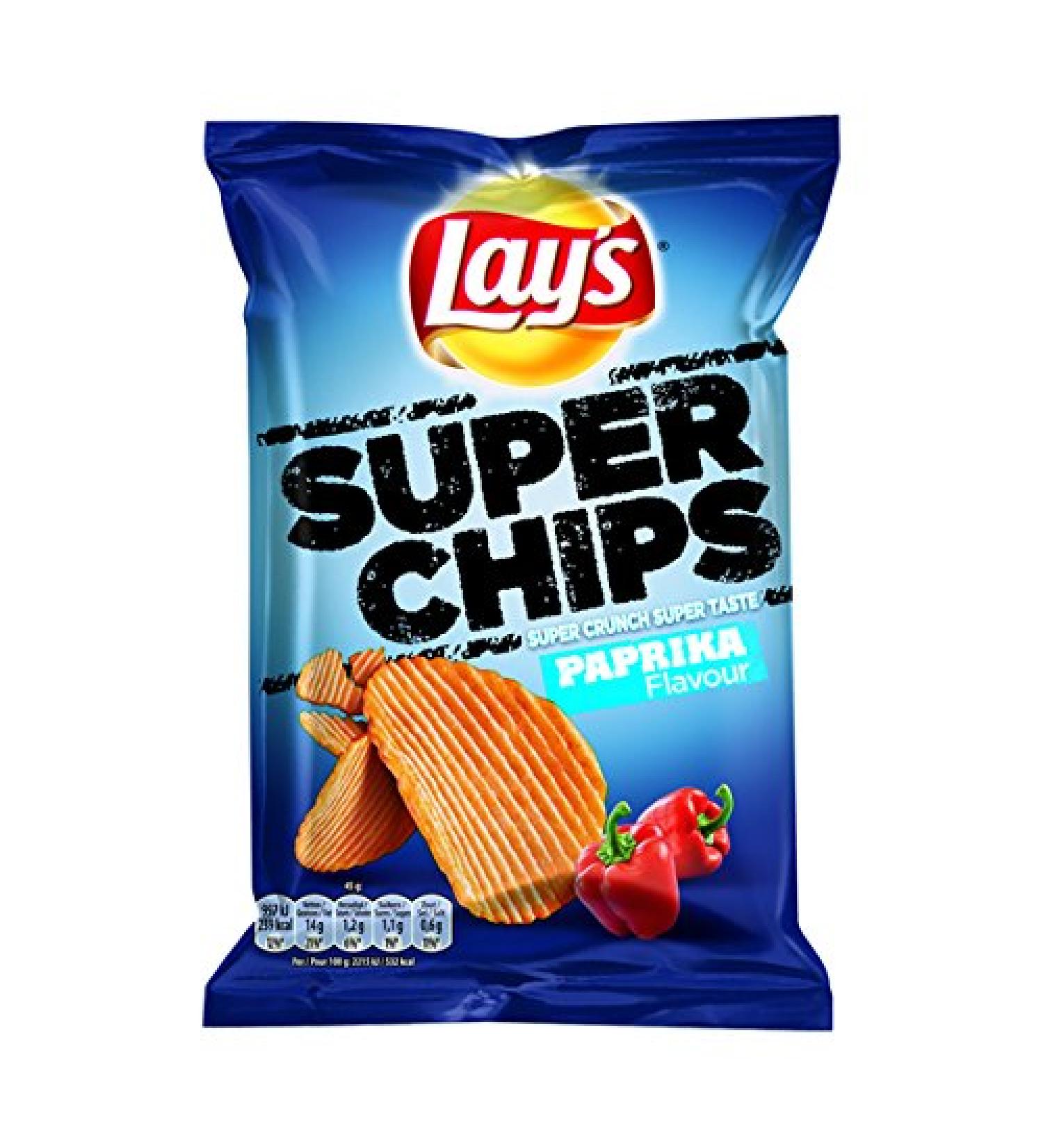 Lay's super chips de paprika 45 gr 20x | Poids total 900 gr