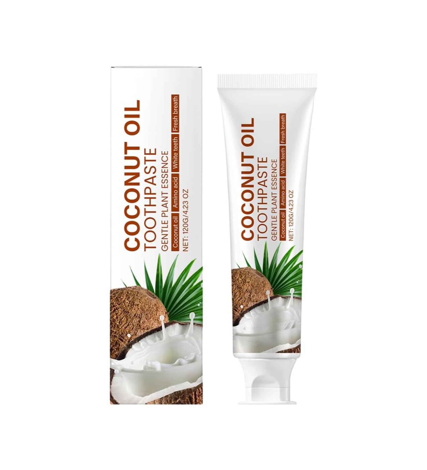 Coconut Oil Shine Toothpaste Fresh Breath & Gum-Enamel Care Stain Reduction Daily Family Oral Hygiene Product(1PCS) 1 Fl Oz (Pack of 1) - Buy Online on GoSupps.com