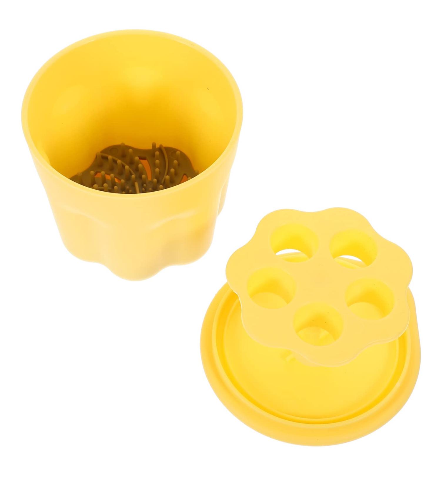 Premium Makeup Brush Cleaning Bowl Set - Ultimate Brush Cleaner & Scrubber Kit Yellow | International Shipping Available - Buy Online on GoSupps.com