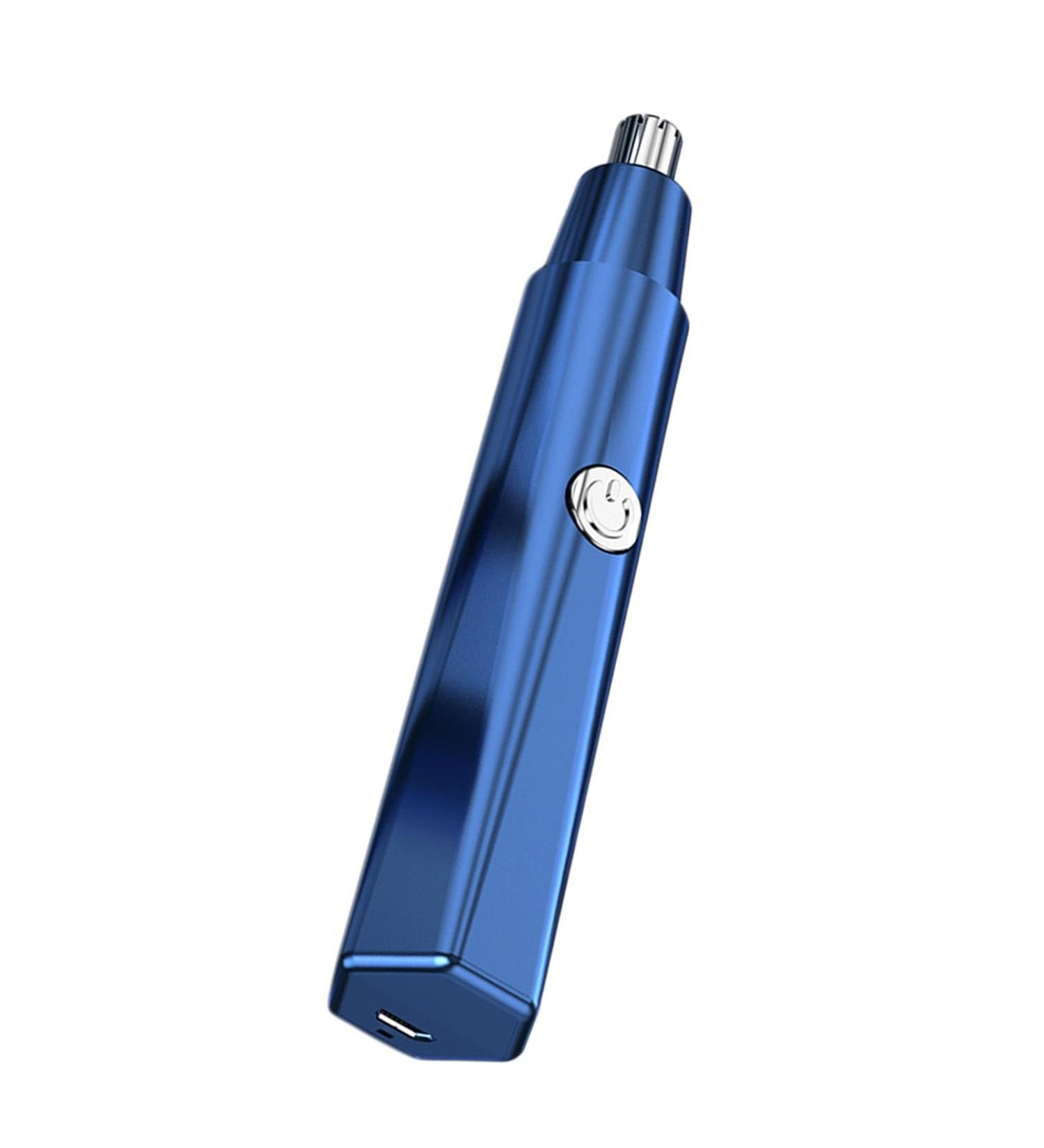Precision Electric Nose Hair Trimmer - Smooth Grooming Experience Blue 13cm x 2.5cm x 2.5cm - International Shipping Available - Buy Online on GoSupps.com