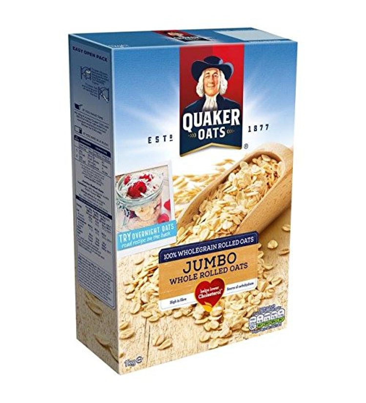 Quaker Oats Jumbo Rolled Oats Porridge 1kg
