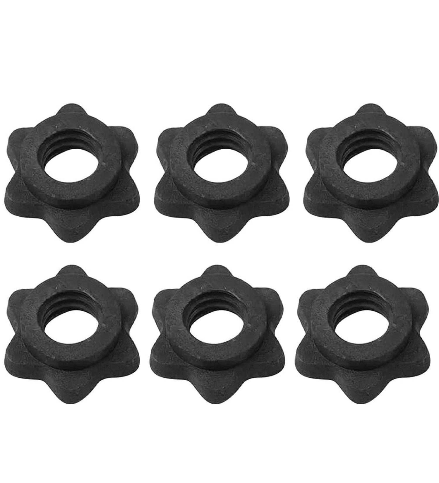 PSOWQ Shortbums Substance Mother - Anti-Slip Black Dumbbell Clips (25mm 6 Pieces) for Secure Barbell Training - Buy Online on GoSupps.com
