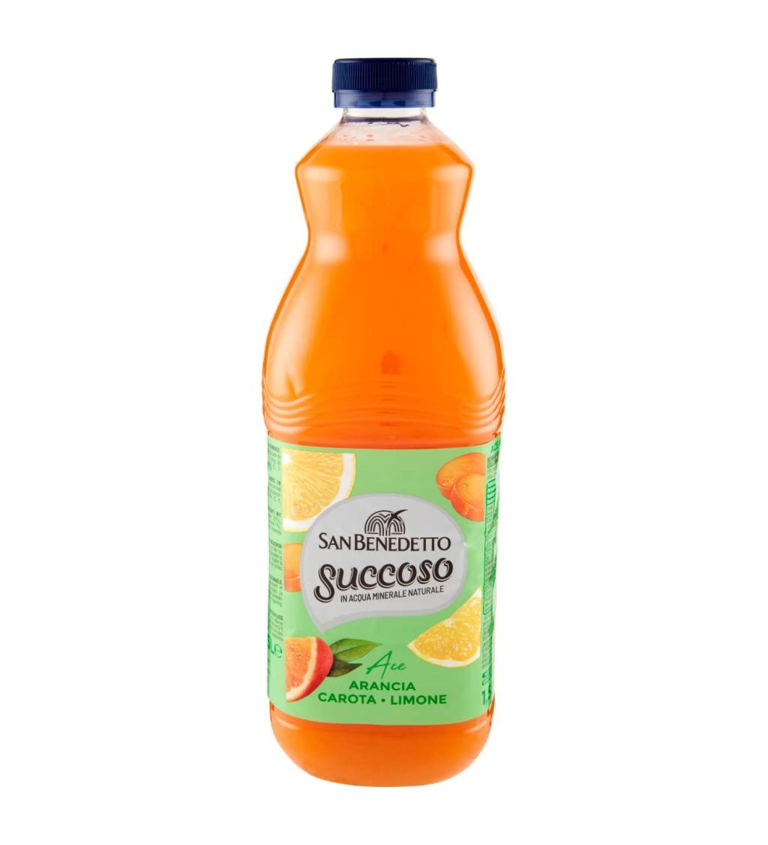 San Benedetto Succoso ACE Lot of 12 bottles in PET 1.5 l of fruit juice - Buy Online on GoSupps.com
