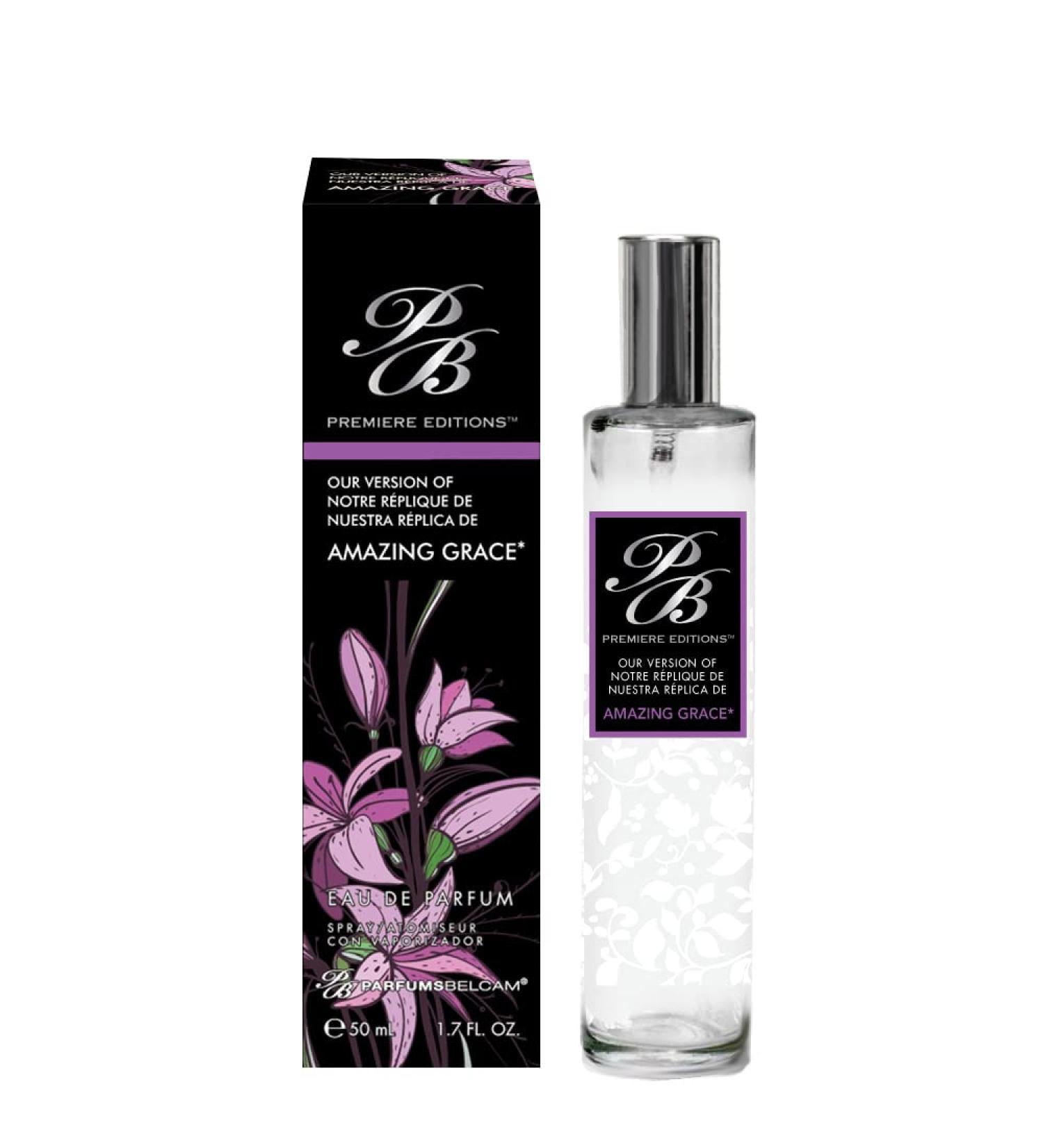 PB ParfumsBelcam Premiere Editions Version Eau De Parfum Spray for Women Amazing Grace 1.7 Fluid Ounce Our version of a Luxury Brand - Buy Online on GoSupps.com