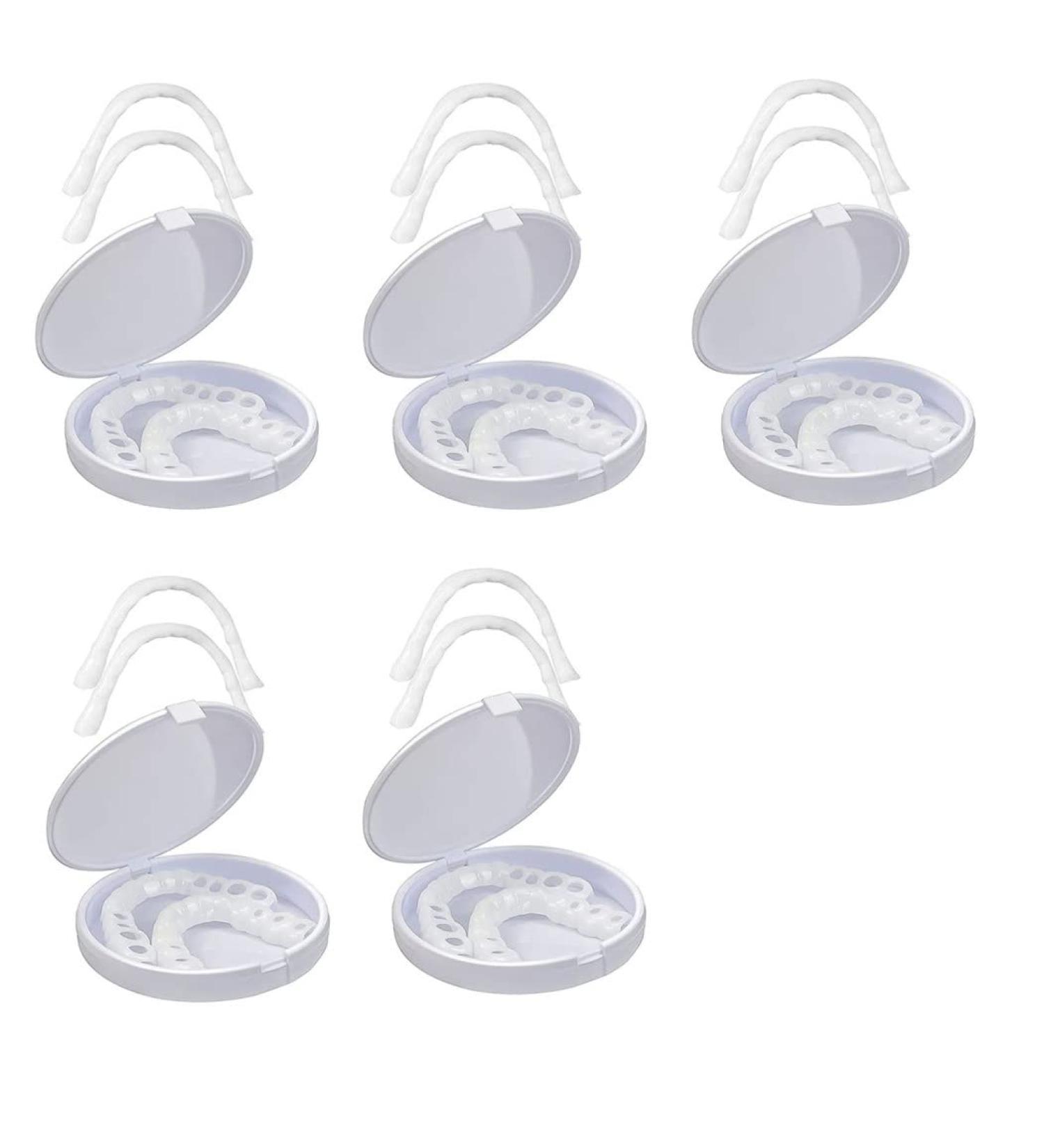 XZLZMD Silica Fake Top Bottom Dentures Instant Repair Cracked or Missing Dentures A Perfect Smile Natural Denture Reusable Teeth - Buy Online on GoSupps.com