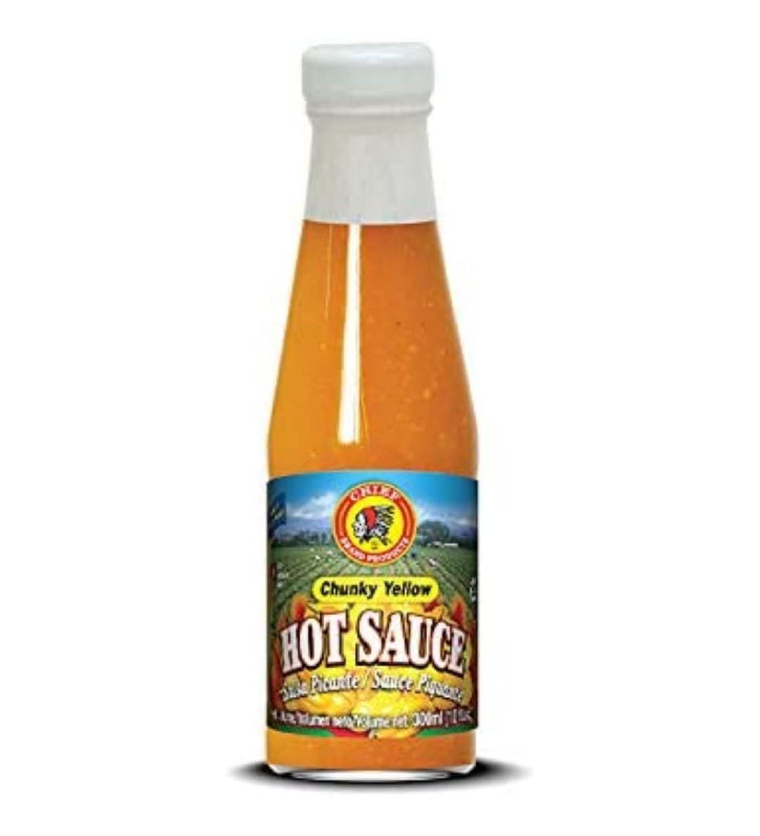 2 x Chief Yellow Hot Sauce 6 x 300ml