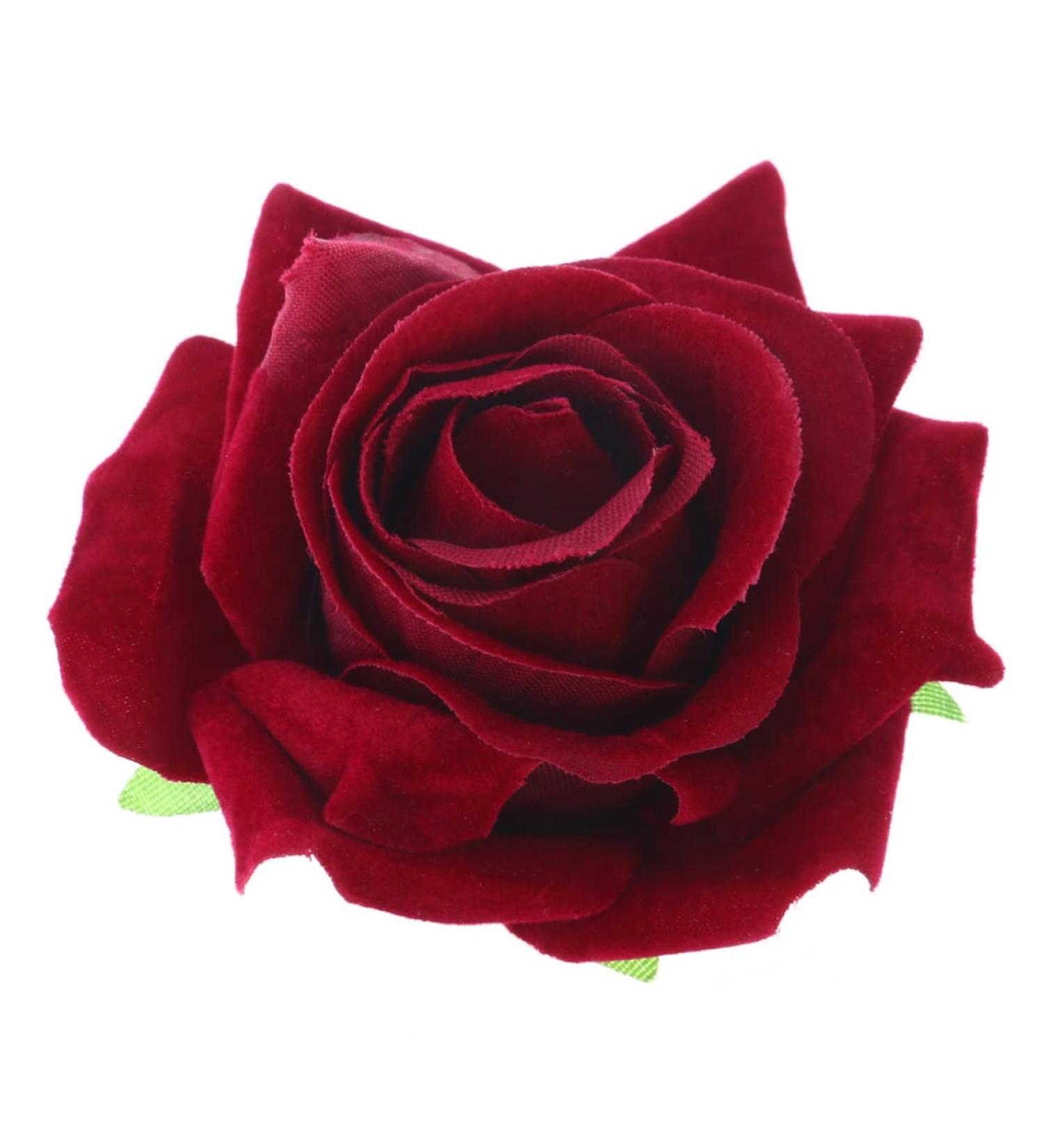 VALICLUD 2 1 rose flower hair clip rose flower hair pins Rose Flower Hair Comb Rose Hair Clip mexican hair accessories Rose Flower Hairpin rose pin bohemian wedding suit bridegroom Rosso - Buy Online on GoSupps.com