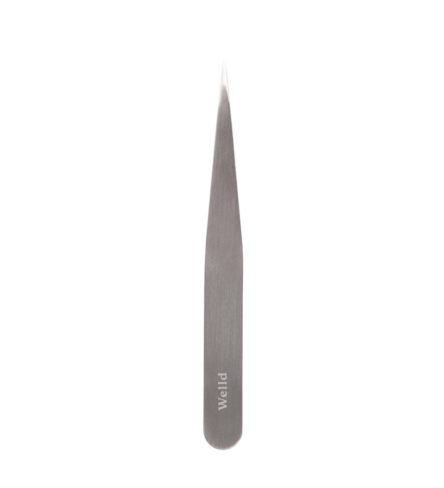 Welld Point Tweezer - Precision Point Tips for Removal of Fine Hard-to-Grab Individual Hairs - 100% Stainless Steel - Ideal for Men and Women - Buy Online on GoSupps.com