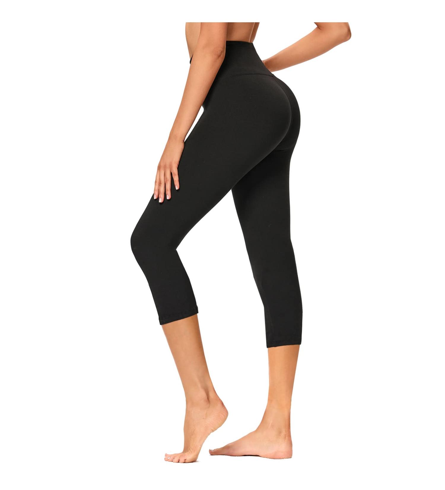 GAYHAY High Waisted Capri Leggings for Women - Tummy Control Exercise Pants - Black, Large-X-Large - Buy Online on GoSupps.com
