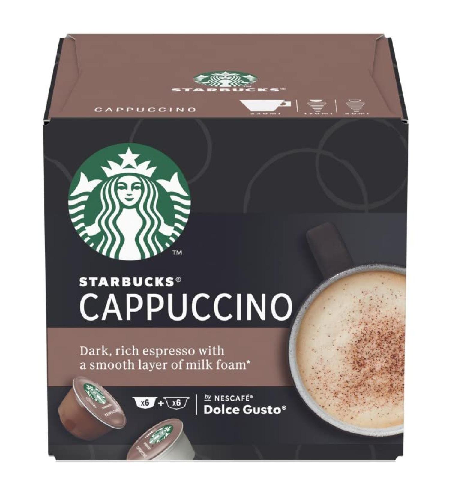  G n rique By Dolce Gusto - Cappuccino in capsule - 12 doses - Creamy and creamy coffee for your delicate break - Set of 3 - Buy Online on GoSupps.com