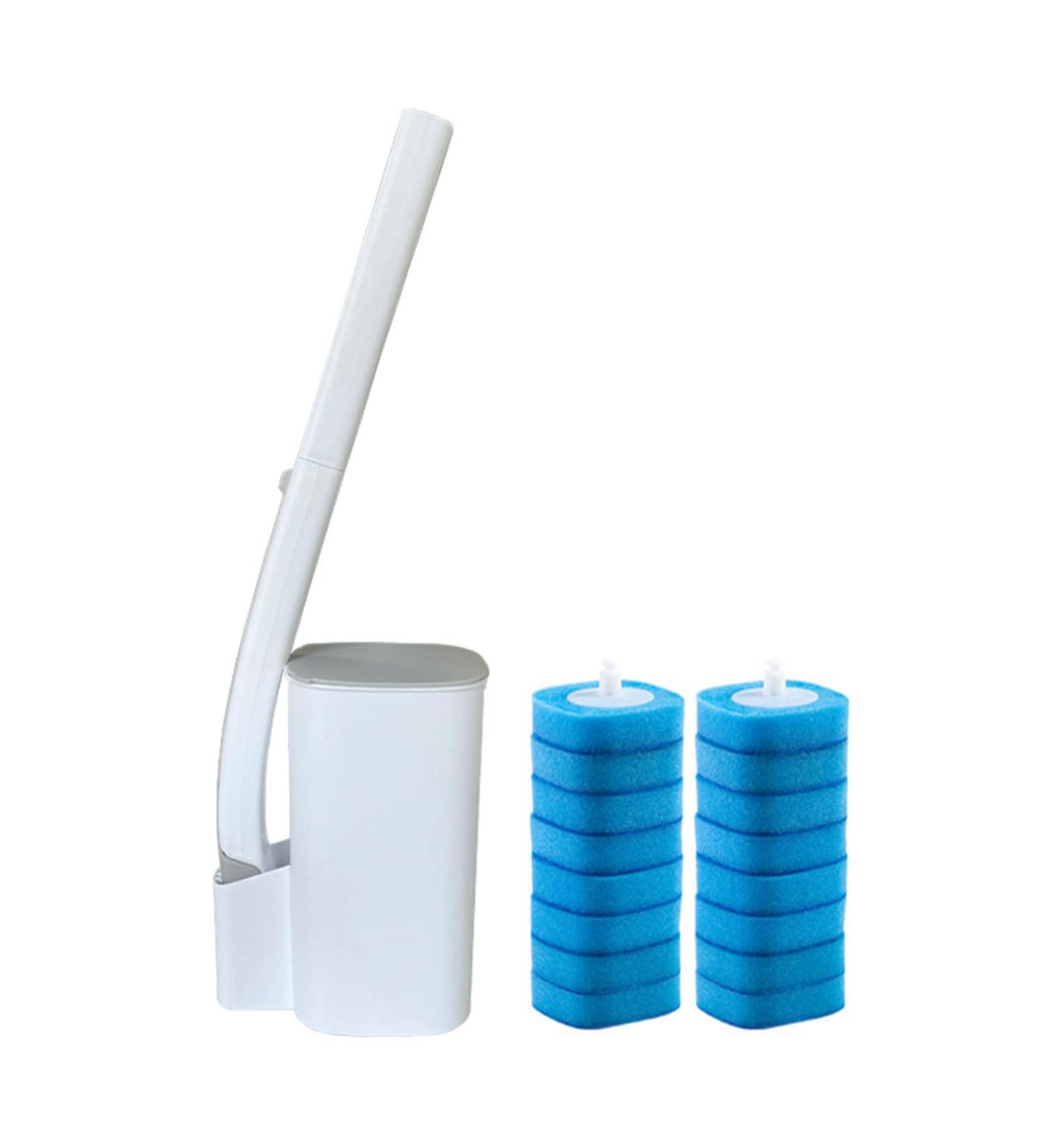 Disposable Toilet Cleaning Brush Long Handle Toilet Bowl Cleaner Wand Bathroom Toilet Bowl Scrubber Easy to Replace Toilet Bowl Cleaner Wand Disposable - Buy Online on GoSupps.com