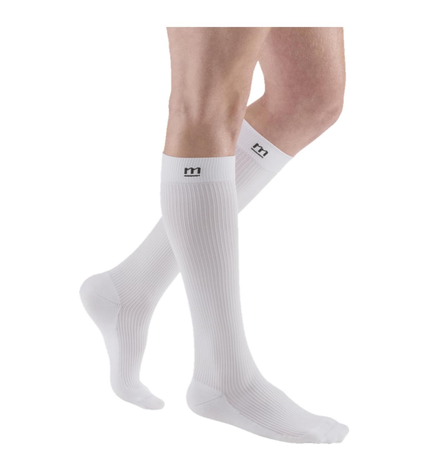 Medi Medive Active Compression Stockings | KKL 1 Knee Support with Heel Reinforcement | Size VI | White | Best Compression Socks for Comfort and Recovery - Buy Online on GoSupps.com