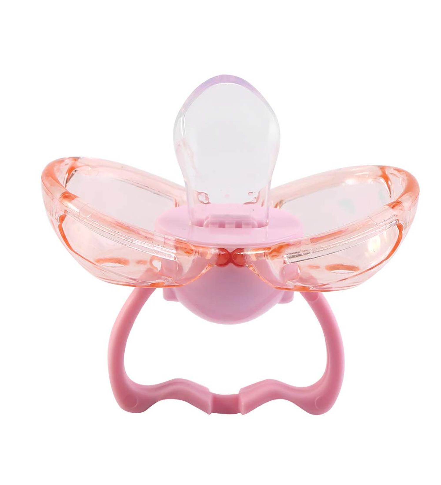 Buy Silicone Thumb Pacifier for Newborns - Automatic Closure Pink Flat Head - Buy Online on GoSupps.com