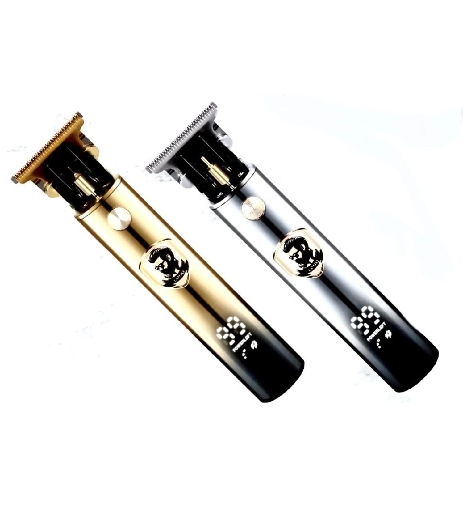 Mens Beard and Moustache Trimmer Zero-Gapped Hair Trimmer For Men Close Shave Electric Razor For Mens Hair Beard and Moustache (Silver)