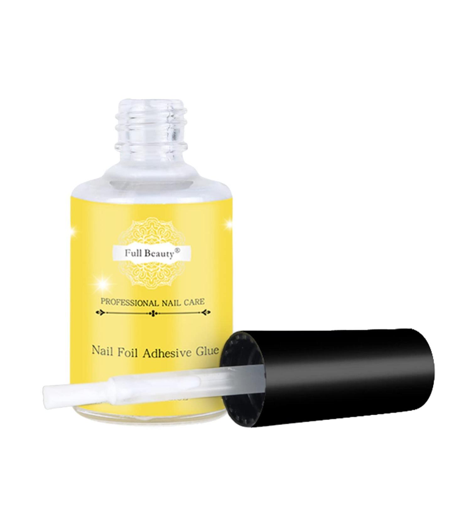 Starry Sky Sticker Transfer Nail Glue Foil Glue Gel For Foil Stickers Starry Sky Glue For Foil Sticker Nail Transfer Tips Decorations Adhesive White 15ML One Size Yellow - Buy Online on GoSupps.com