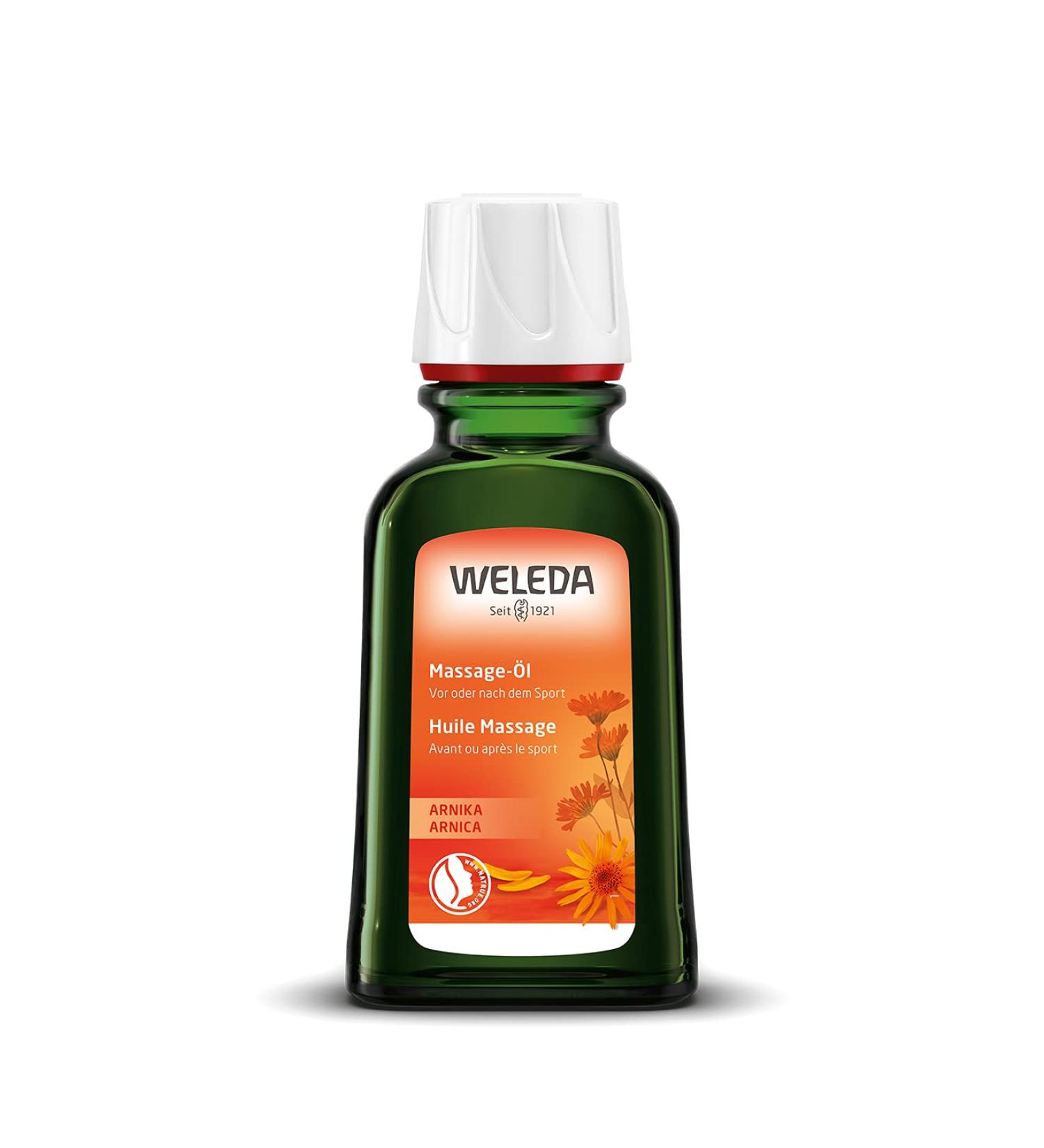 Weleda Arnica Massage Oil 50ml - Natural Pain Relief & Muscle Soothing Oil International Shipping - Buy Online on GoSupps.com
