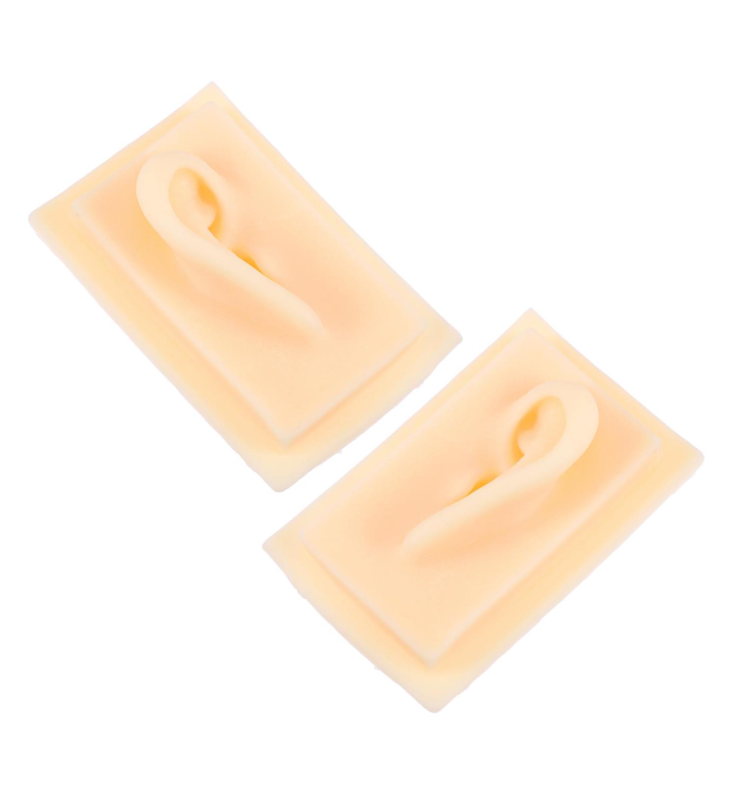 Beavorty Ear Display Model - 1 Pair Silicone Hearing Aid Presentation Props (9.5x6.5x4.5CM) | Ideal for Teaching & Demonstrations - Buy Online on GoSupps.com