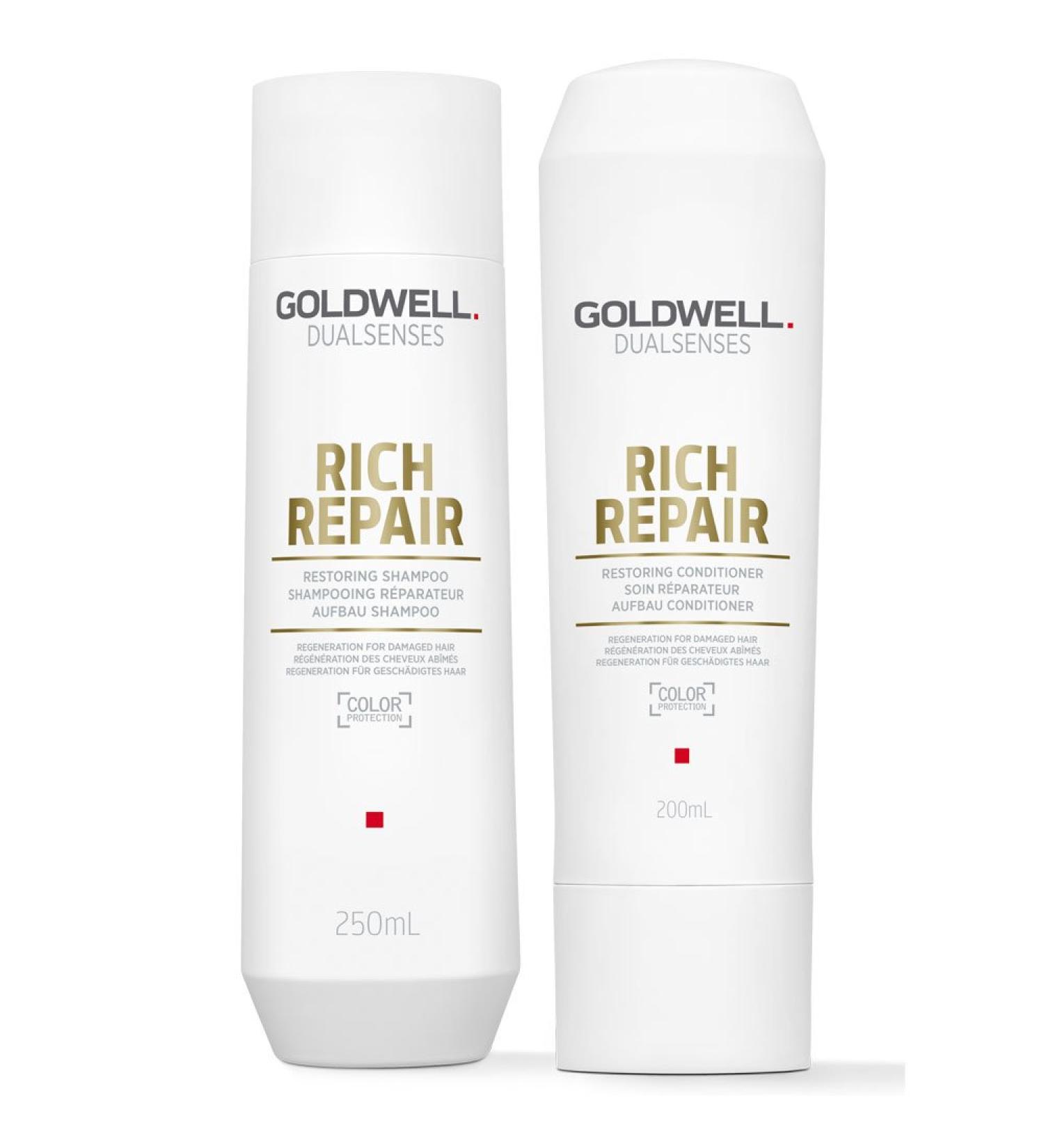 Dualsenses Rich Repair or Restore Shampoo 250ml and Conditioner 200ml - Buy Online on GoSupps.com