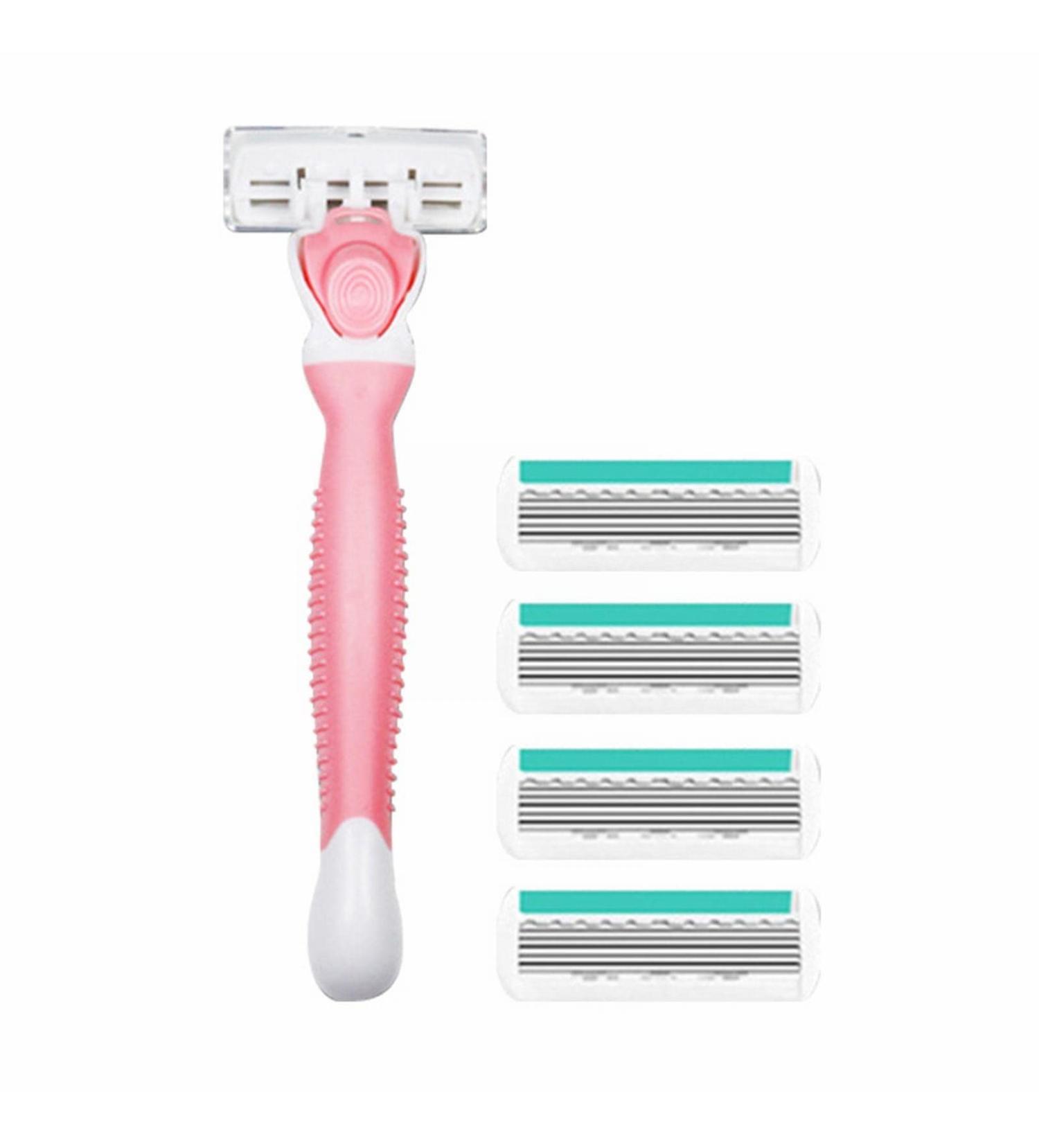 Manual Hair Scraper for Women - 6 Layer Hair Removal Tool for Armpit & Leg Universal Pink Shaver Qxv269 - Buy Online on GoSupps.com