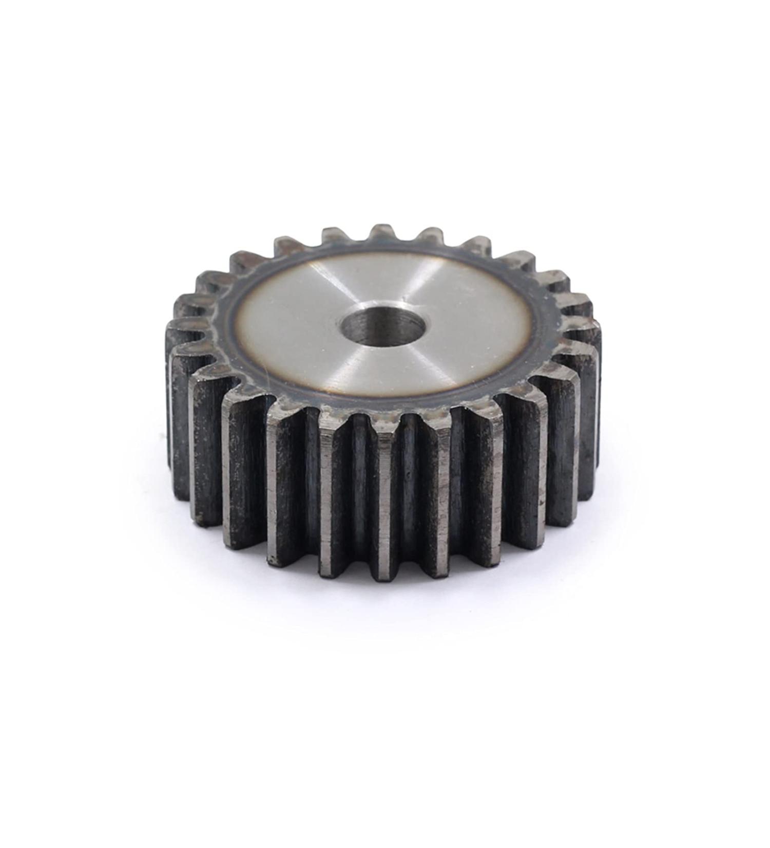2.5m spur gear 55 teeth / 80 teeth thickness 25mm steel teeth surface hardened motorcycle pinion JIYAMI'EN EL (Size : 58 Teeth)