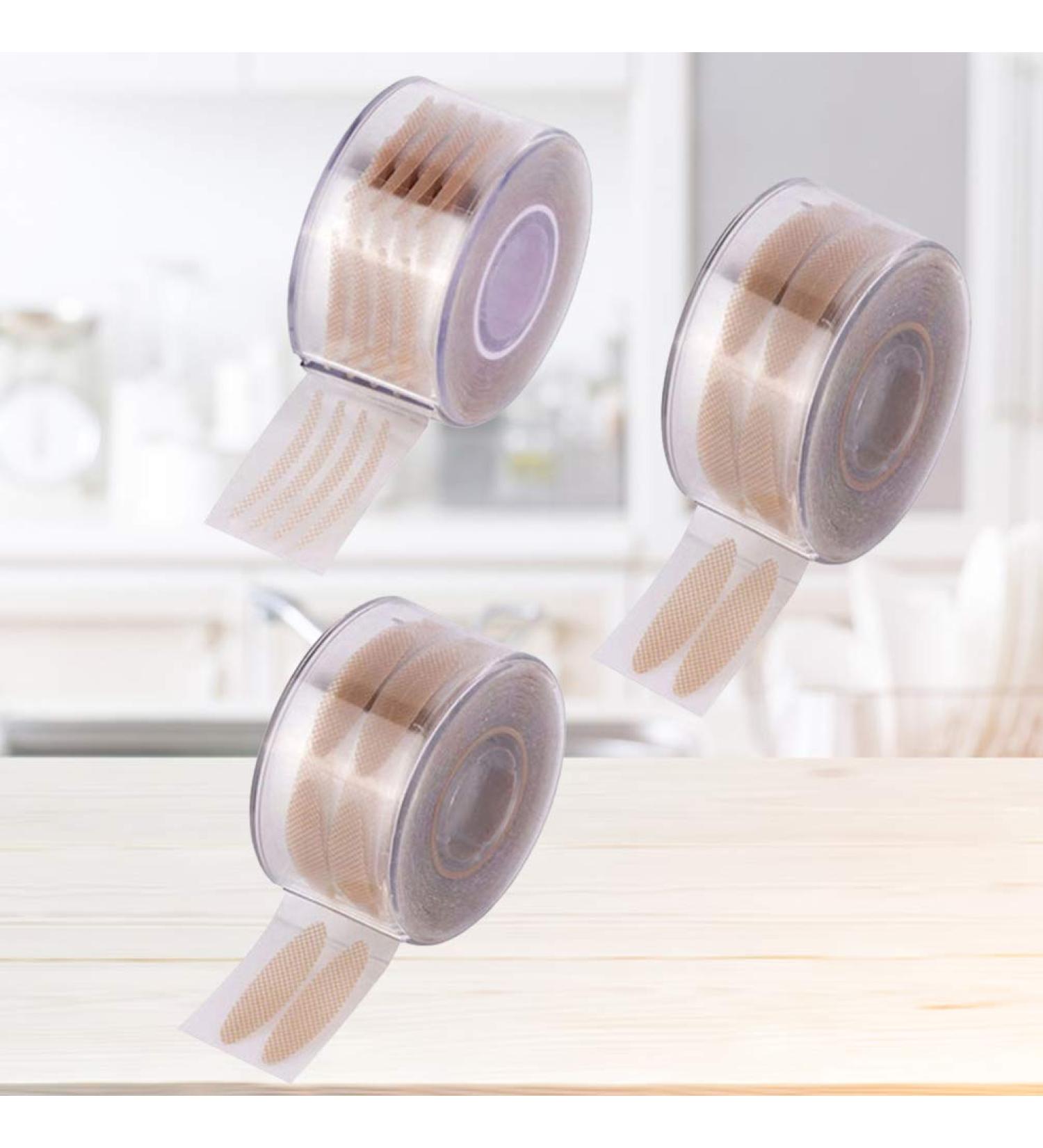 Healvian Eye Lid Tape 3 Roll 600pcs Double Eyelid Tape Stickers Invisible Eyelid Tape Adhesive Mesh Pattern L & S 2 roll L & 1 roll S - Buy Online on GoSupps.com