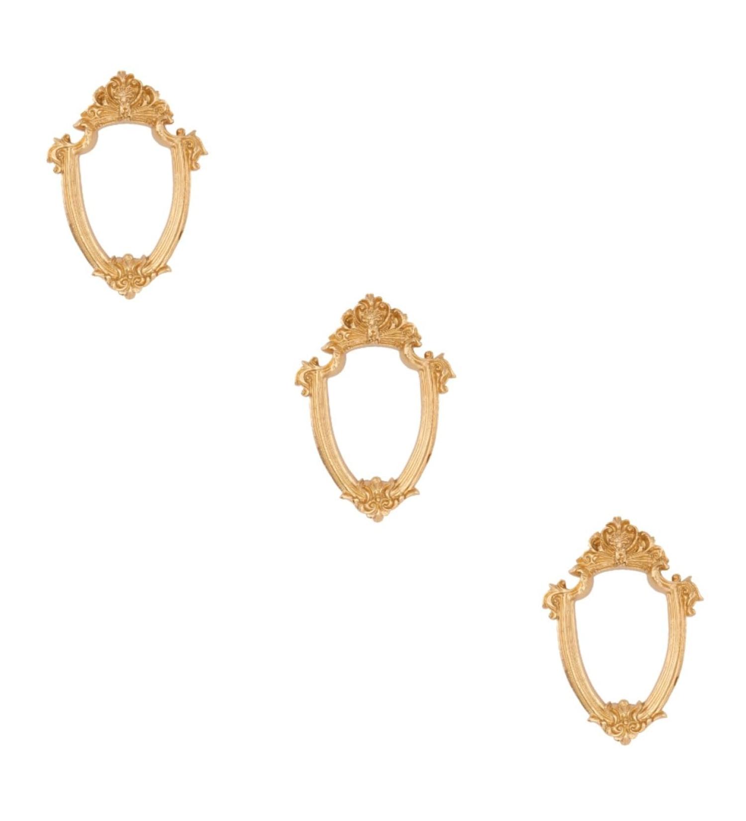 Zerodeko 3 Pcs Resin Mini Photo Frame Gold Frame A4 Vintage Posters Photo Frames Retro Small Photo Frame Wall Decor Picture Frames Resin Vintage Photo Frame Office Desktop Positioning Frame 12x8cm x3pcs Goldenx3pcs - Buy Online on GoSupps.com