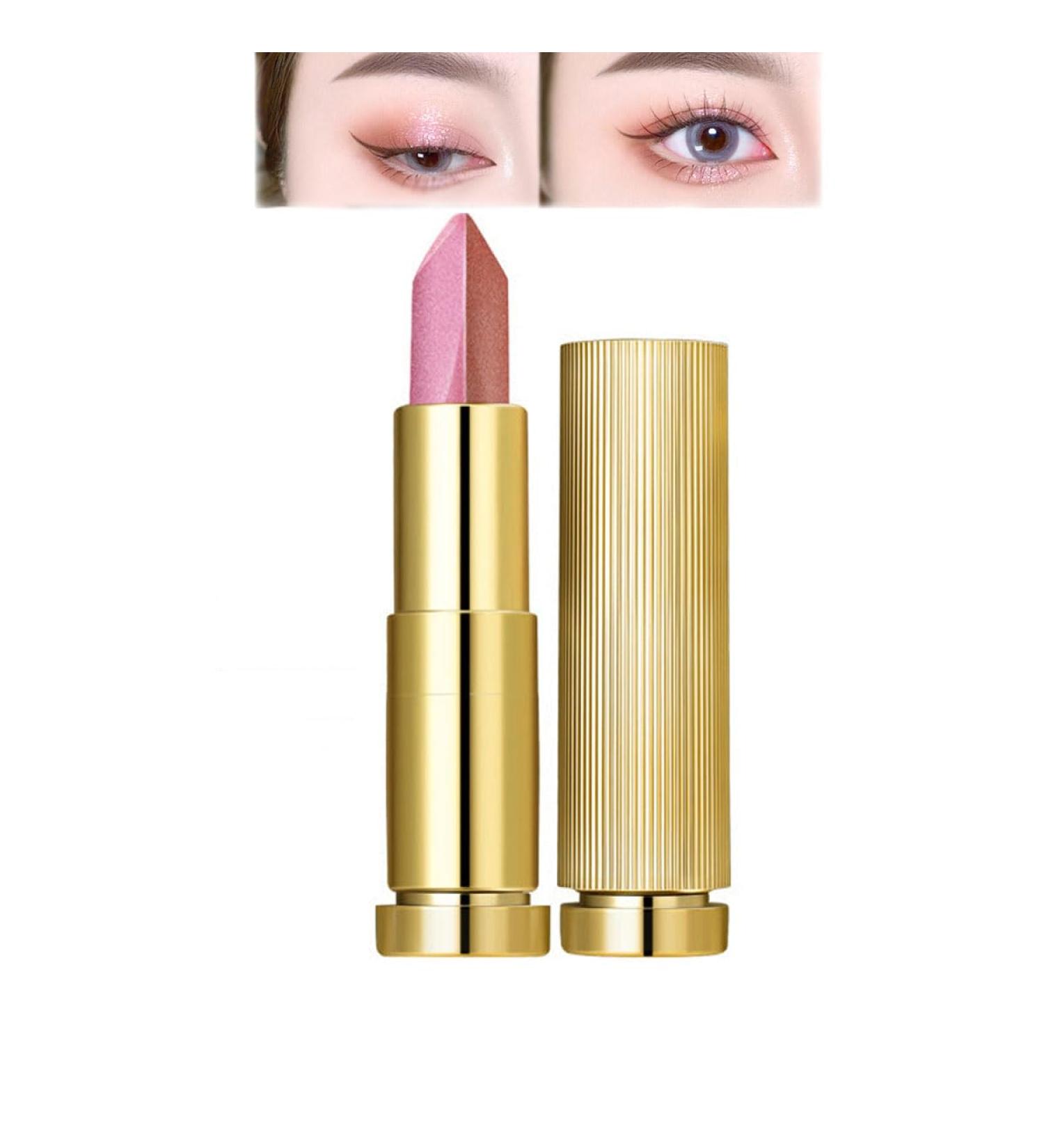 Two-Tone Glitter Eyeshadow Waterproof Wearable Gradient Two-Tone Waterproof Eyeshadow - Buy Online on GoSupps.com