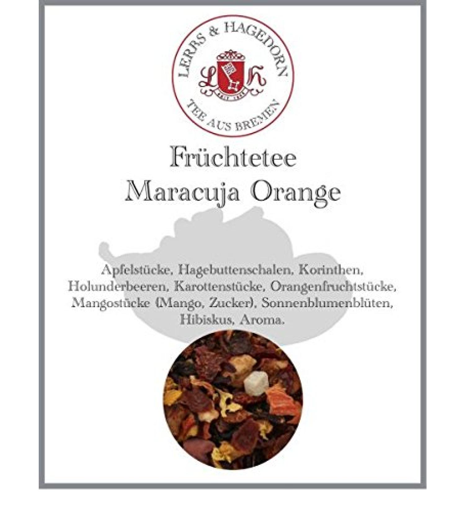  Lerbs & Hagedorn Lerbs & Hagedorn Fruit herbal tea Passion Orange | 1 kg (approx. 81 liters) rosehip peel corinth elderberries - Buy Online on GoSupps.com