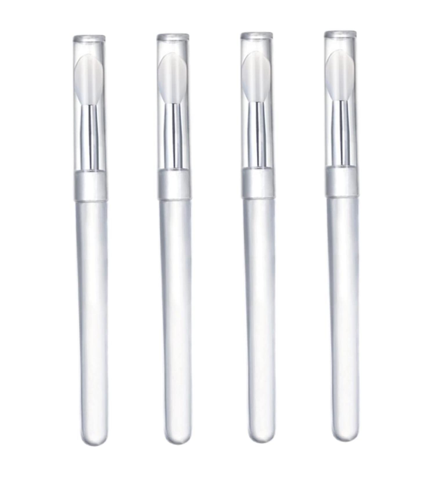 4 Pcs Silicone Lip Brushes - Portable Lipstick Applicator Wands & Mini Lip Scrub Brush for Gloss | International Shipping - Buy Online on GoSupps.com