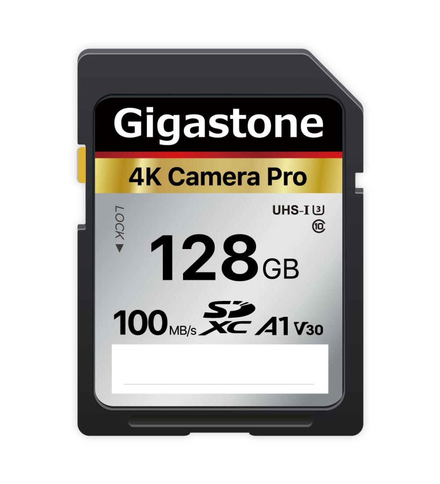 Gigastone 128GB V30 SDXC Memory Card - High Speed 4K Ultra HD Video Compatible with Canon Nikon Sony Pentax - Includes Mini Case - SD 128GB V30 1PK - Buy Online on GoSupps.com