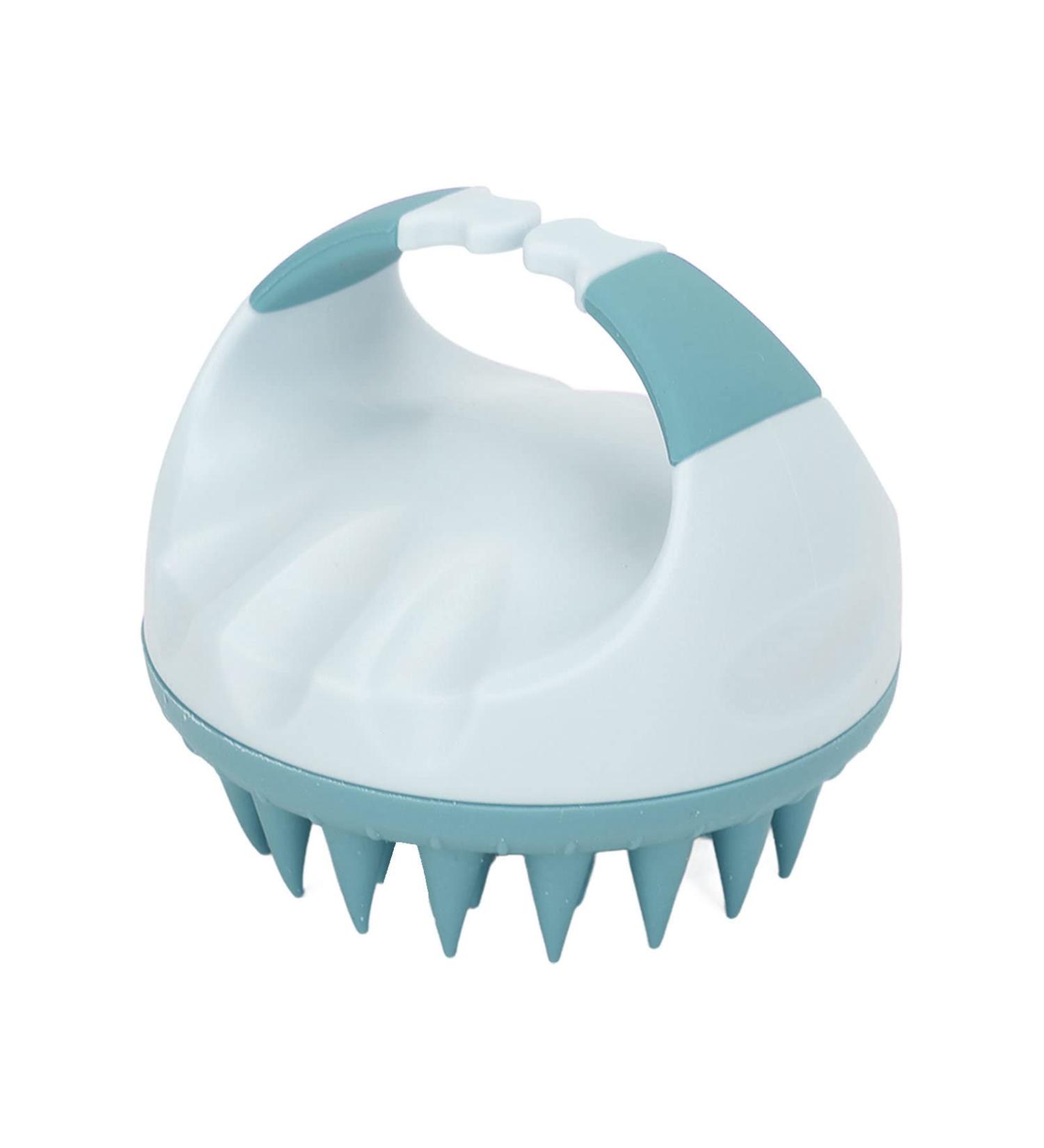 Buy Silicone Scalp Massage Brush | Waterproof Hair Scrubber for All Ages - Green - Buy Online on GoSupps.com