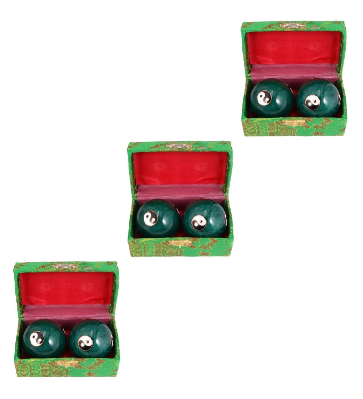 Magiclulu 3 Couples Baoding Balls - Chinese Hand Massage & Wellness Balls for Trigger Point Therapy - International Shipping Available - Buy Online on GoSupps.com