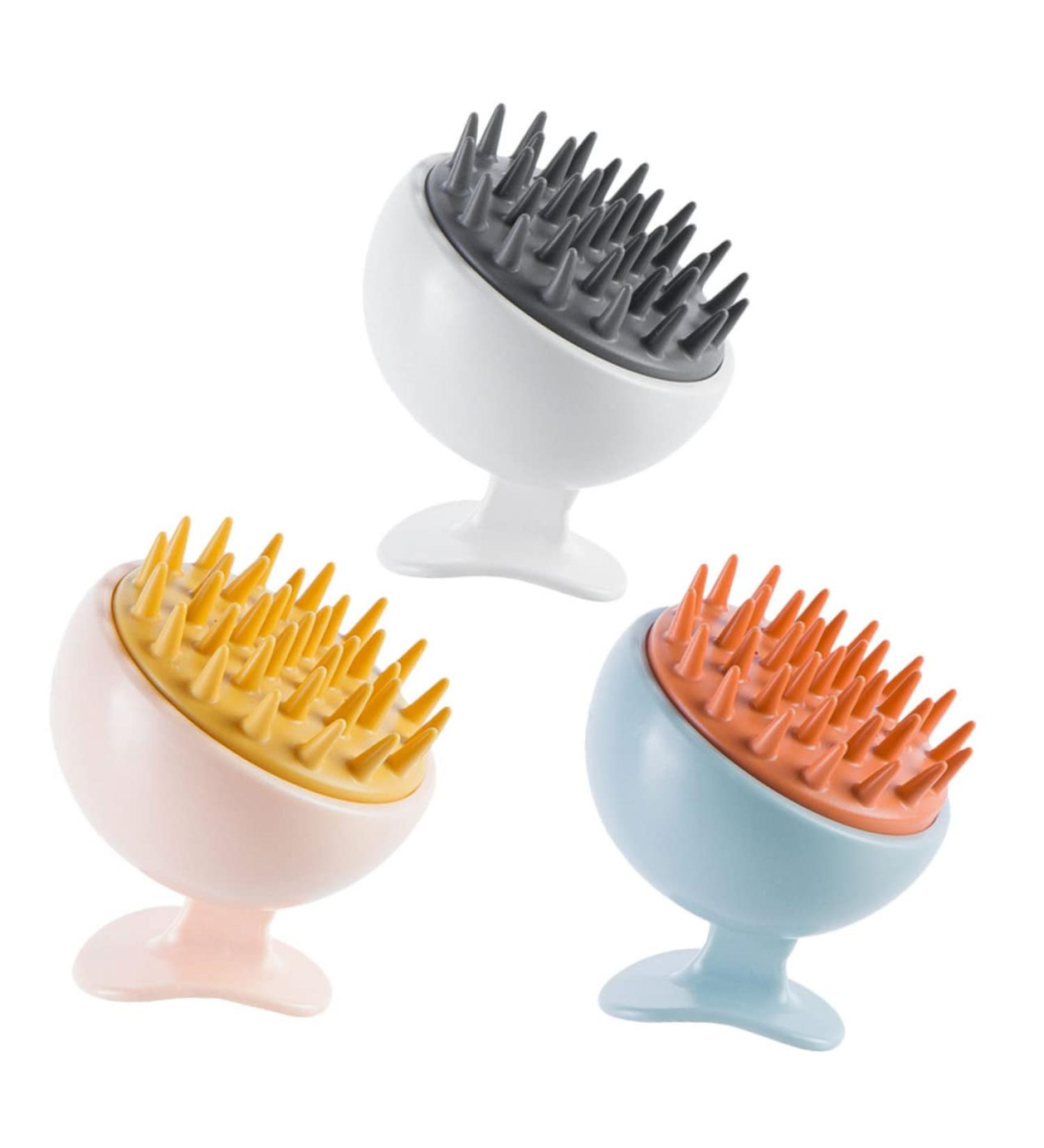 Shop Mikinona 3-Piece Silicone Shampoo Brush Set | Hair Care & Scalp Massage for Teenage Girls | Shower Accessories & Headwear - Buy Online on GoSupps.com