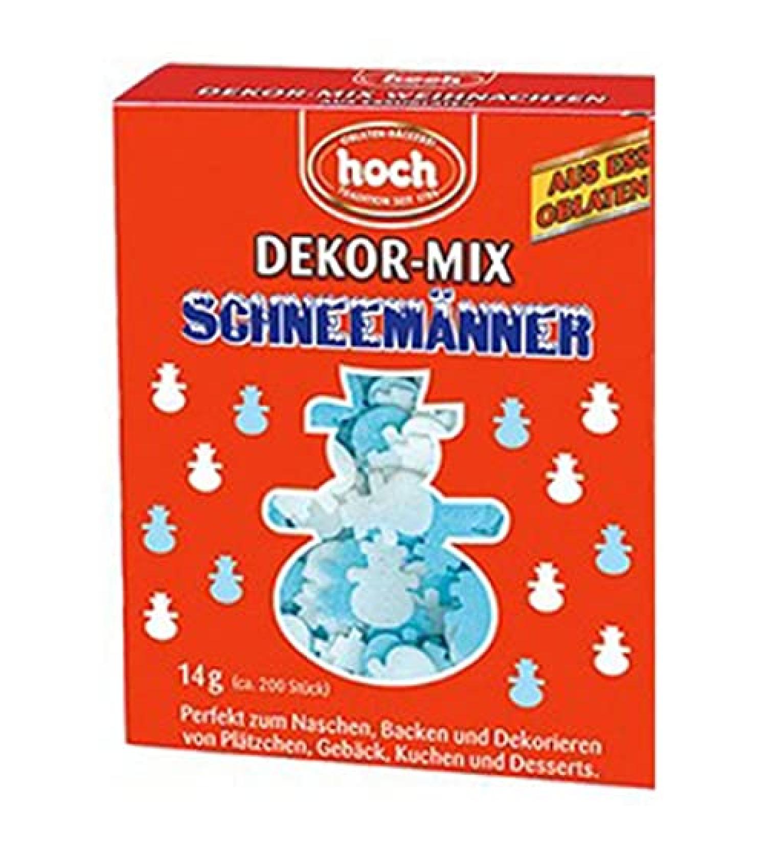High Decor Edible Paper Snowmen Snow & Snowmen