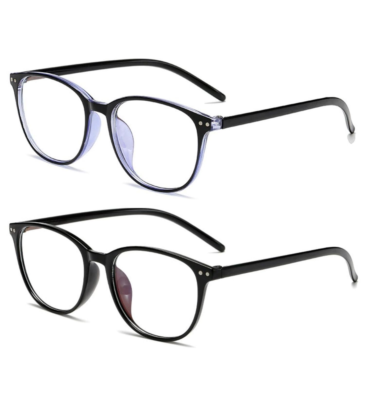 Vjuysw Blue Light Filter Glasses - 2PC Gaming & Computer Eye Protection Reduces Fatigue & Improves Sleep - Unisex Blue Light Blocking Slim Design - Buy Online on GoSupps.com