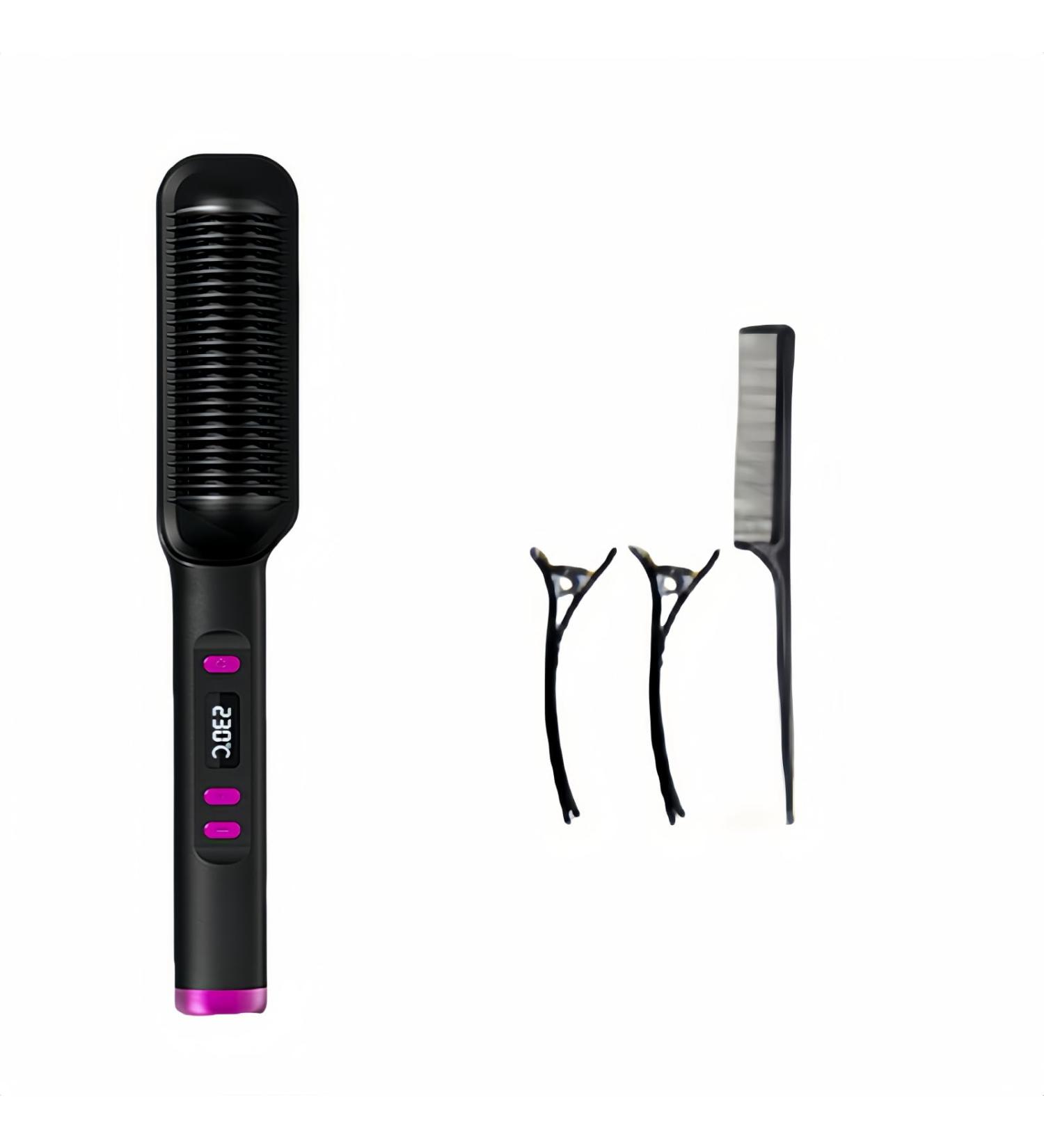Cordless Hair Straightener - Fast Heating Portable Tool for Curly & Straight Styles - Black - Buy Online on GoSupps.com