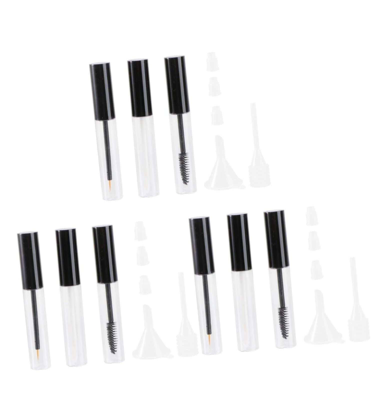 Healeved 9 Pcs Empty Mascara Tube with Eyelash Wand oil Vials Bottle Lip Funnel Empty Bottle Essence 1 g (Pack of 1) As Shownx3pcs - Buy Online on GoSupps.com