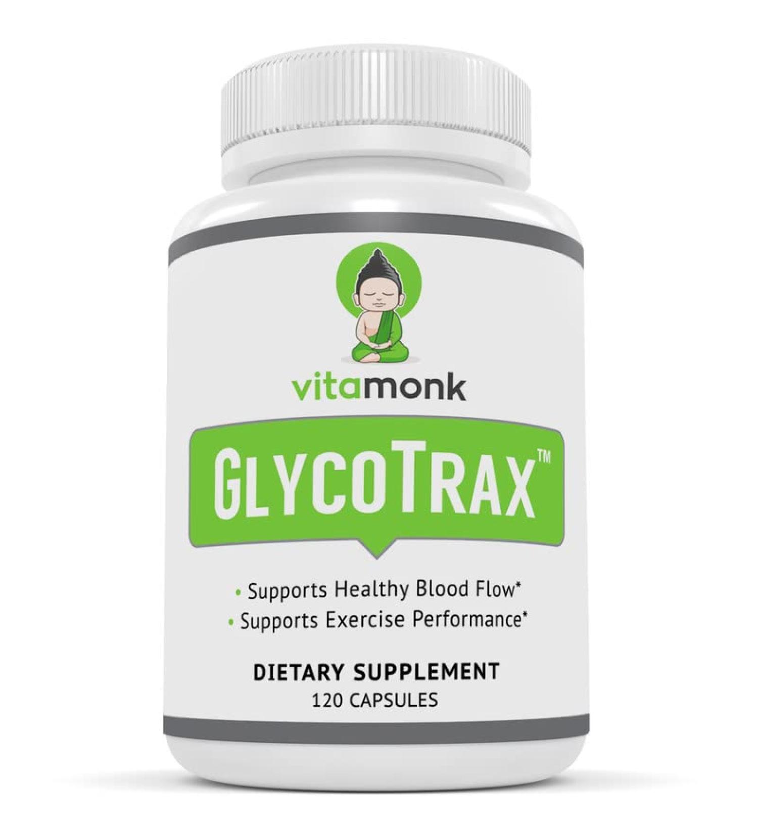 GlycoTrax GPLC 120 Capsules - High-Absorption Glycine Propionyl-L-Carnitine Supplement - No Artificial Fillers - Buy Online on GoSupps.com