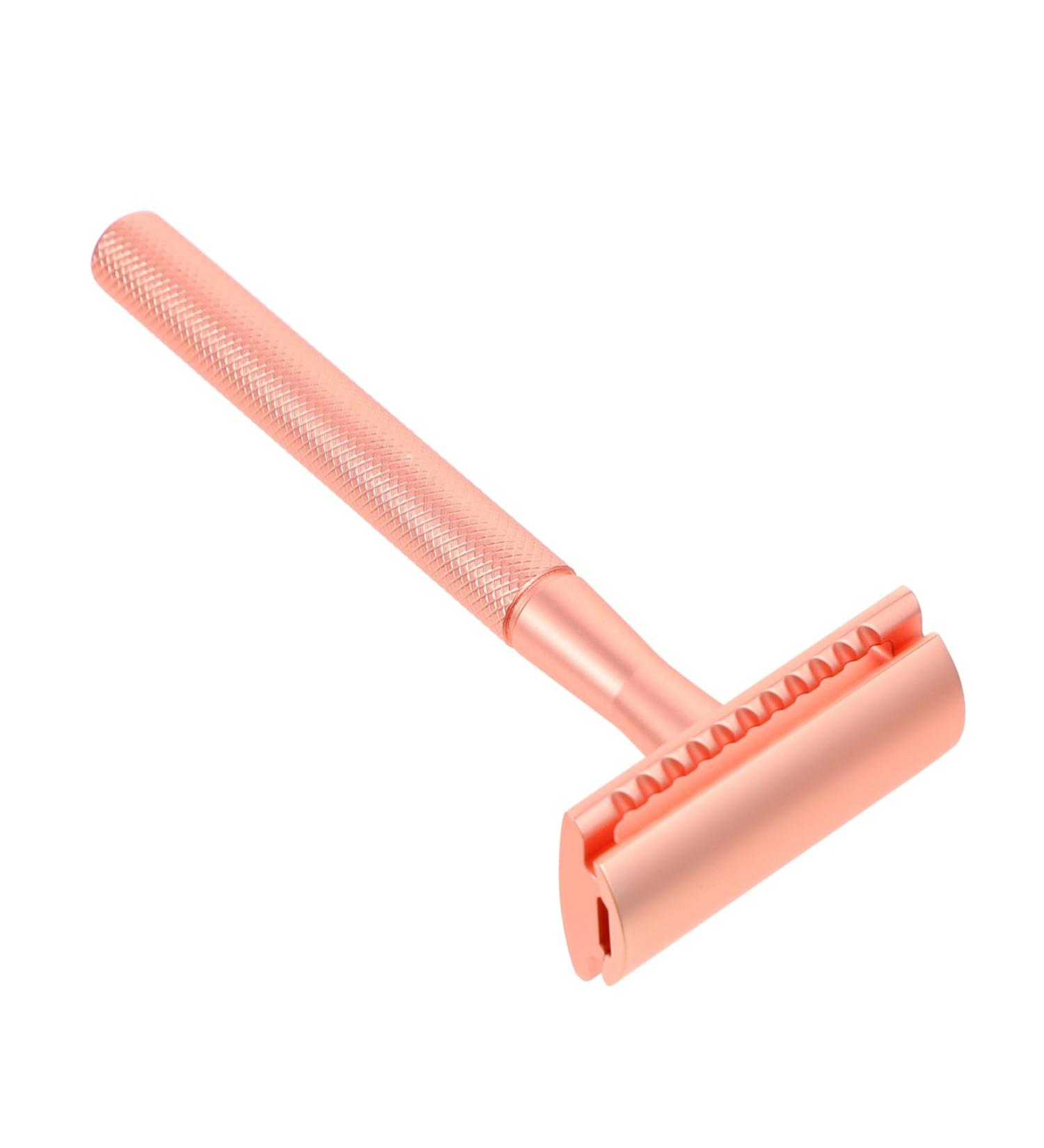 Ipetboom 5 Manual Shaver - Classic Metal Safety Razor for Women | Double Edge Grooming Razor with Zinc Alloy Blade & Eco-Friendly Kraft Paper - Buy Online on GoSupps.com