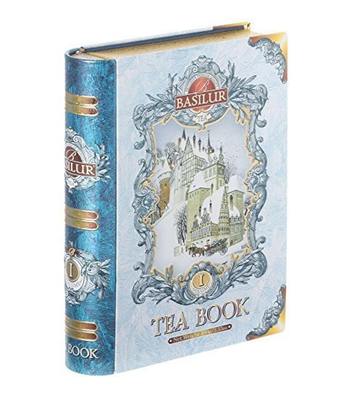 Basilur Tea Book Collection 100% Pure Ceylon Tea Book Volume 1 Collectable Metal Caddy by Basilur