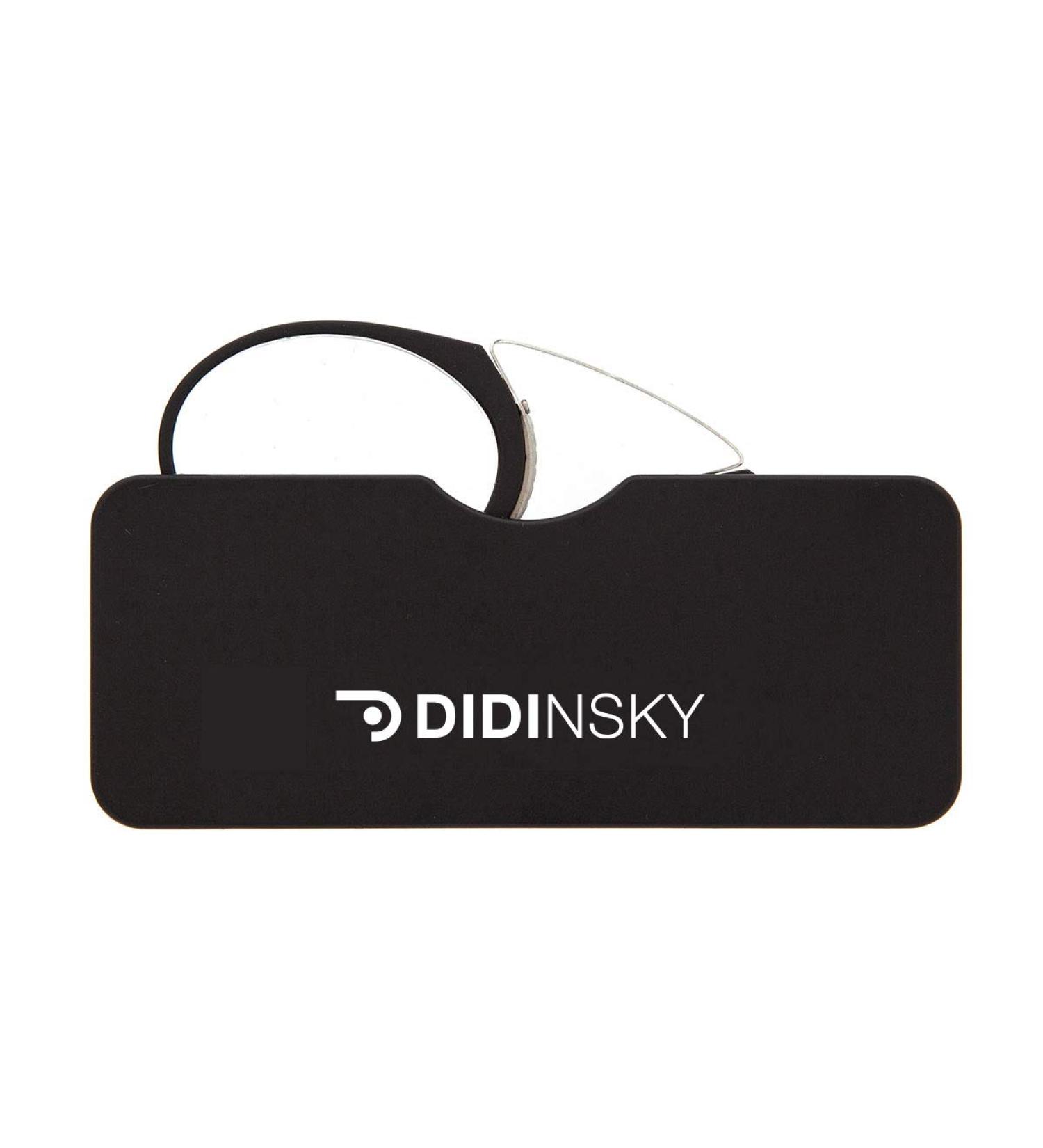 Didinsky Reading Glasses for Men & Women | Compact & Light Edgeless Design | Ideal for Travel & Product Labels | Unisex Comfort | Orsay Black 3.0 x - Buy Online on GoSupps.com