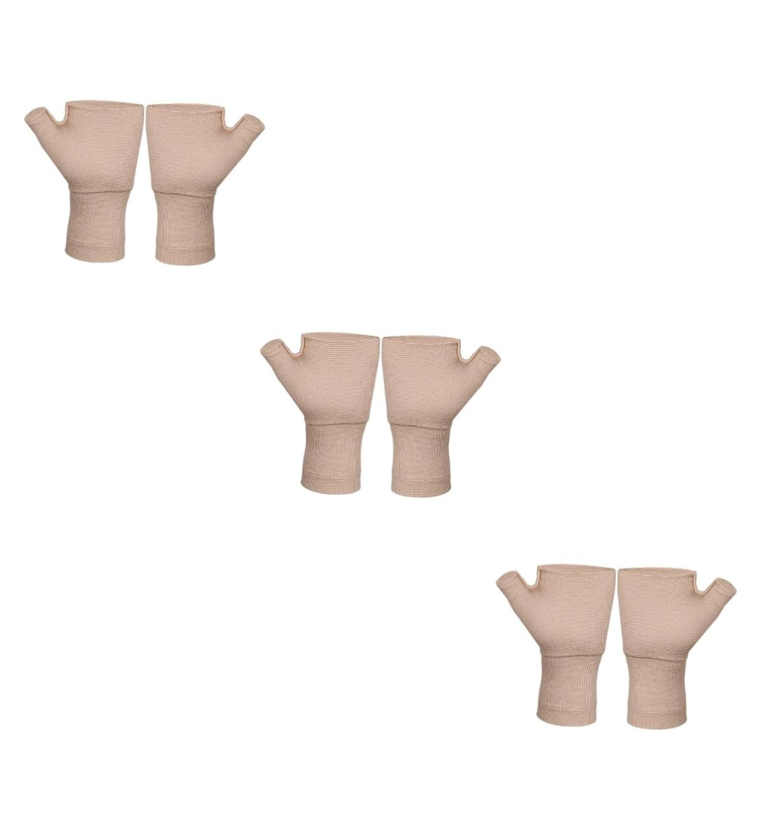 FRCOLOR 3 Pairs Pressure Wrist Support Gloves - Carpal Tunnel & Compression Wrist Braces for Pain Relief - International Shipping Available - Buy Online on GoSupps.com