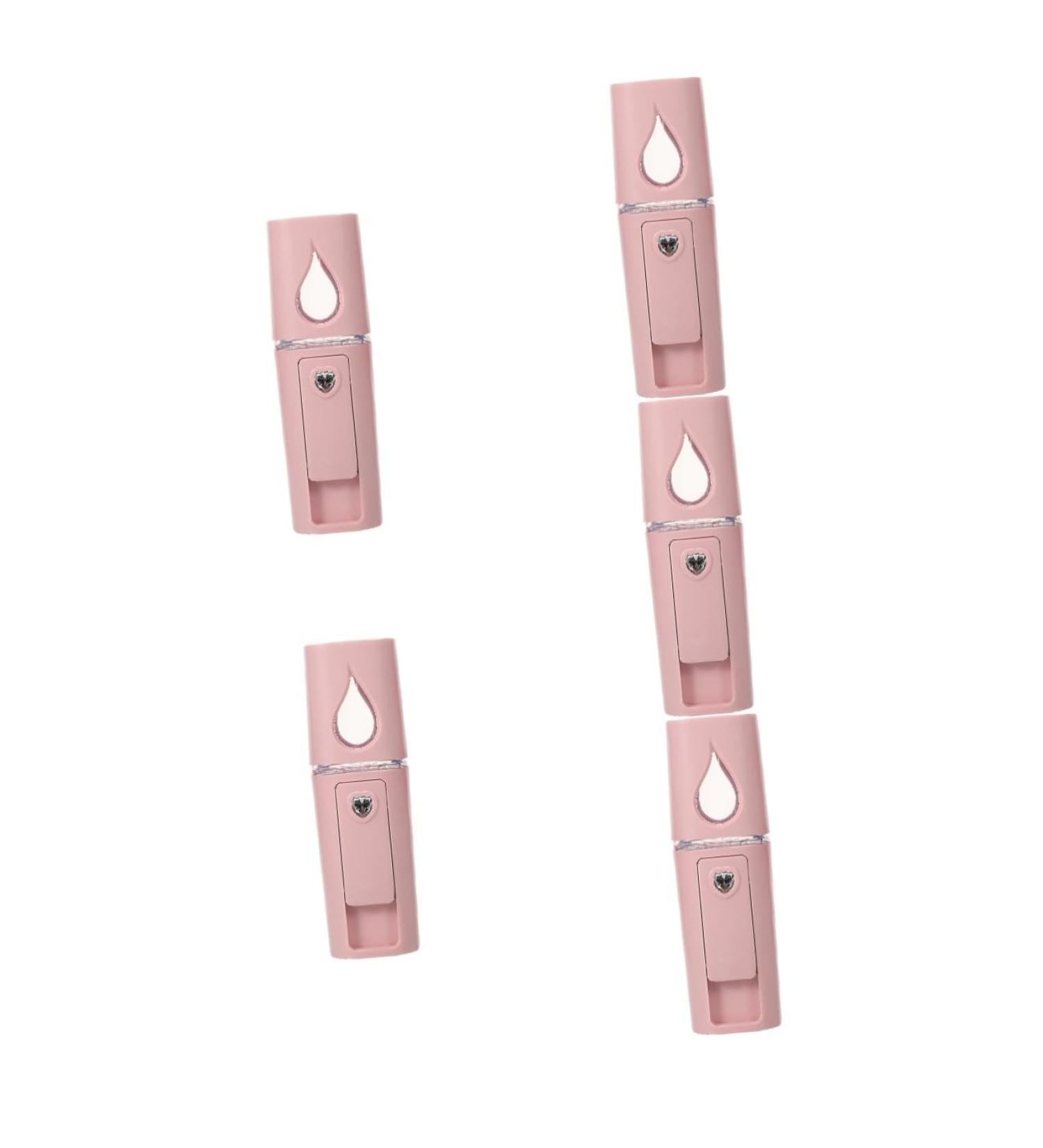 Healeved 5pcs Hydrating Beauty Instrument Face Steamer Mini Portable Mister Mini Face Steamer Pink Abs 10.00X3.00X3.00CMx5pcs - Buy Online on GoSupps.com