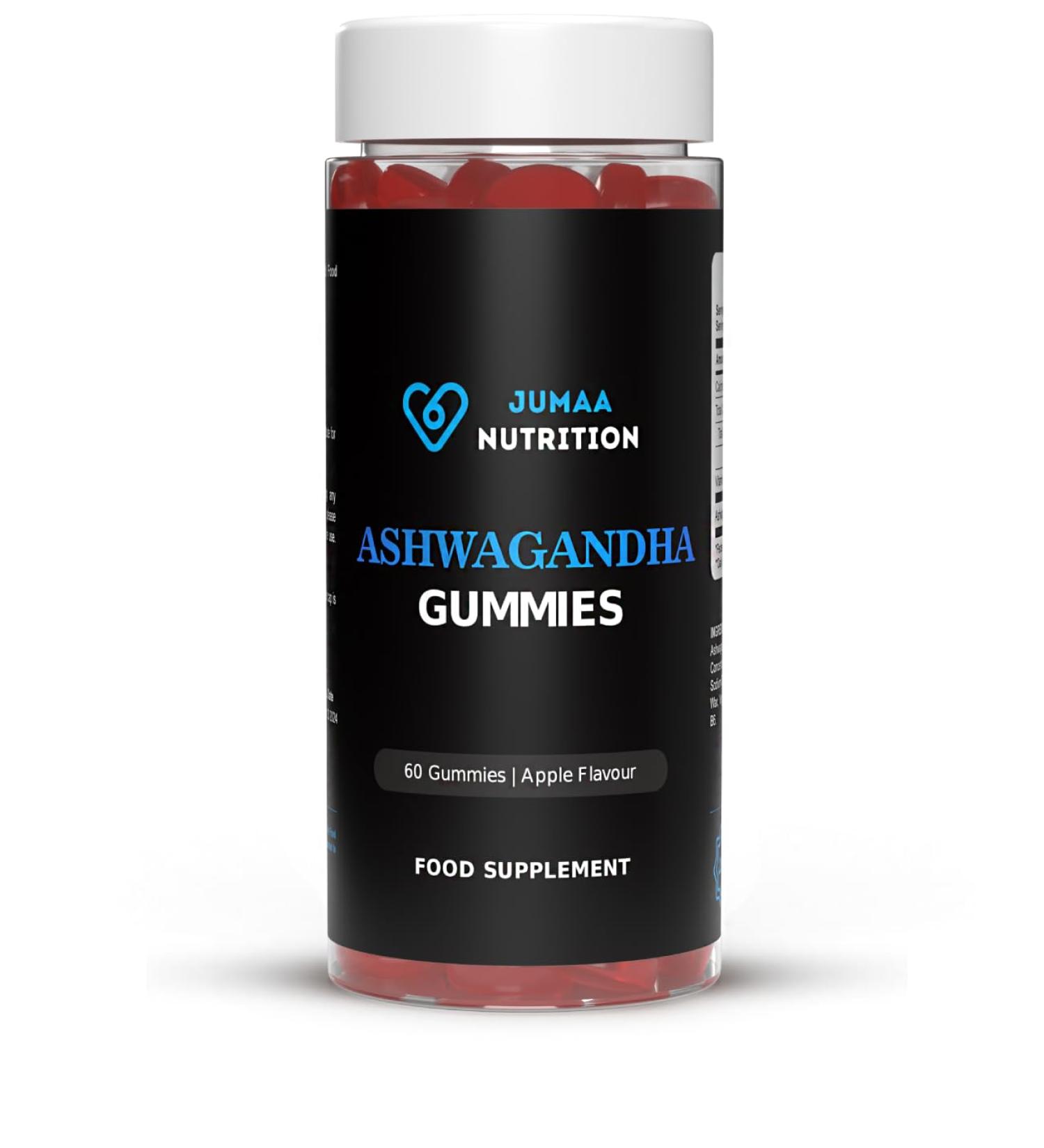 High Strength Vegan Ashwagandha Gummies with Vitamin B6 - Apple Flavour - 1 Month Supply - Buy Online on GoSupps.com