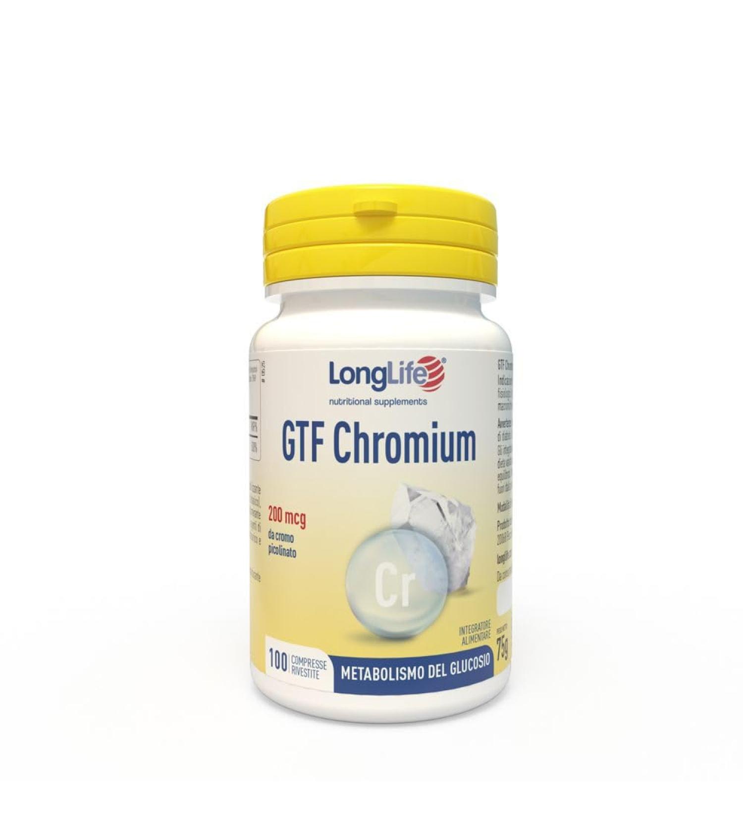 Longlife LongLife GTF Chromium 200 Mcg 80g