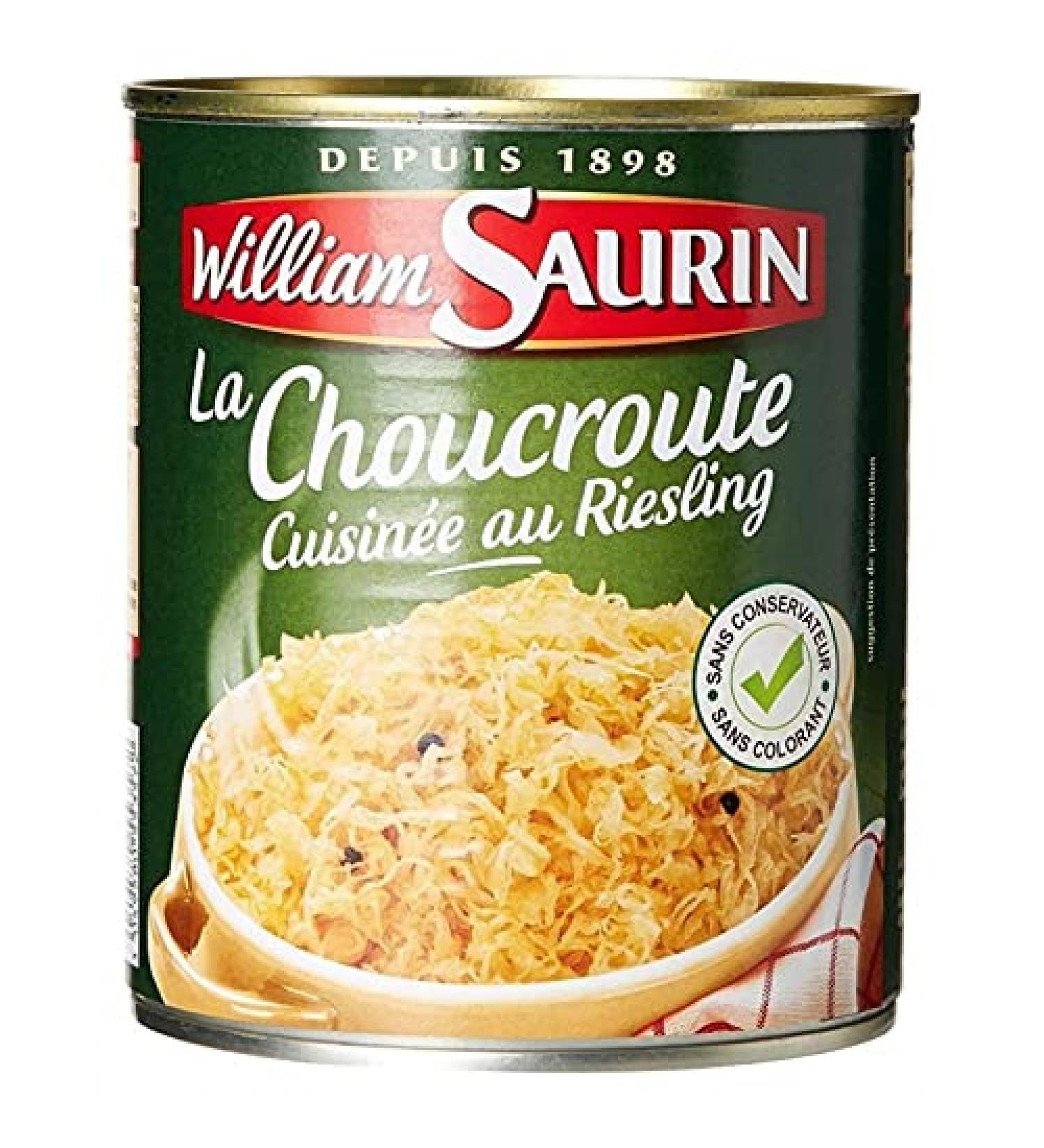 William Saurin Sauerkraut Au Riesling 810G (set of 6)
