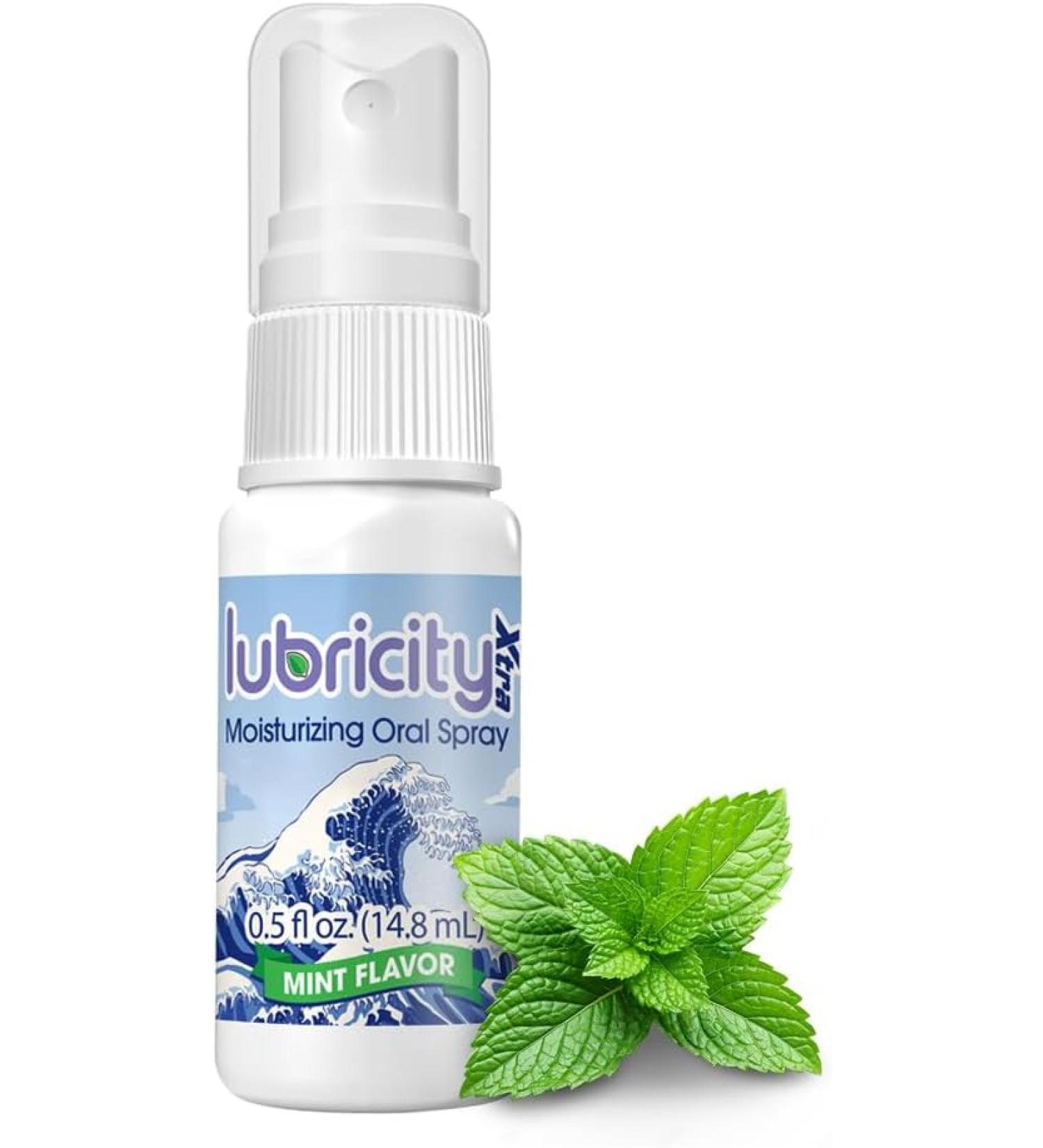 Lubricity Xtra Dry Mouth Spray - Advanced Formula - Hyaluronic Acid and Xylitol, Saliva Substitute Dry Mouth Oral Spray, The Most Satisfactory Solution in Dry Mouth Products 0.5 Fl. Oz., Mint - Buy Online on GoSupps.com