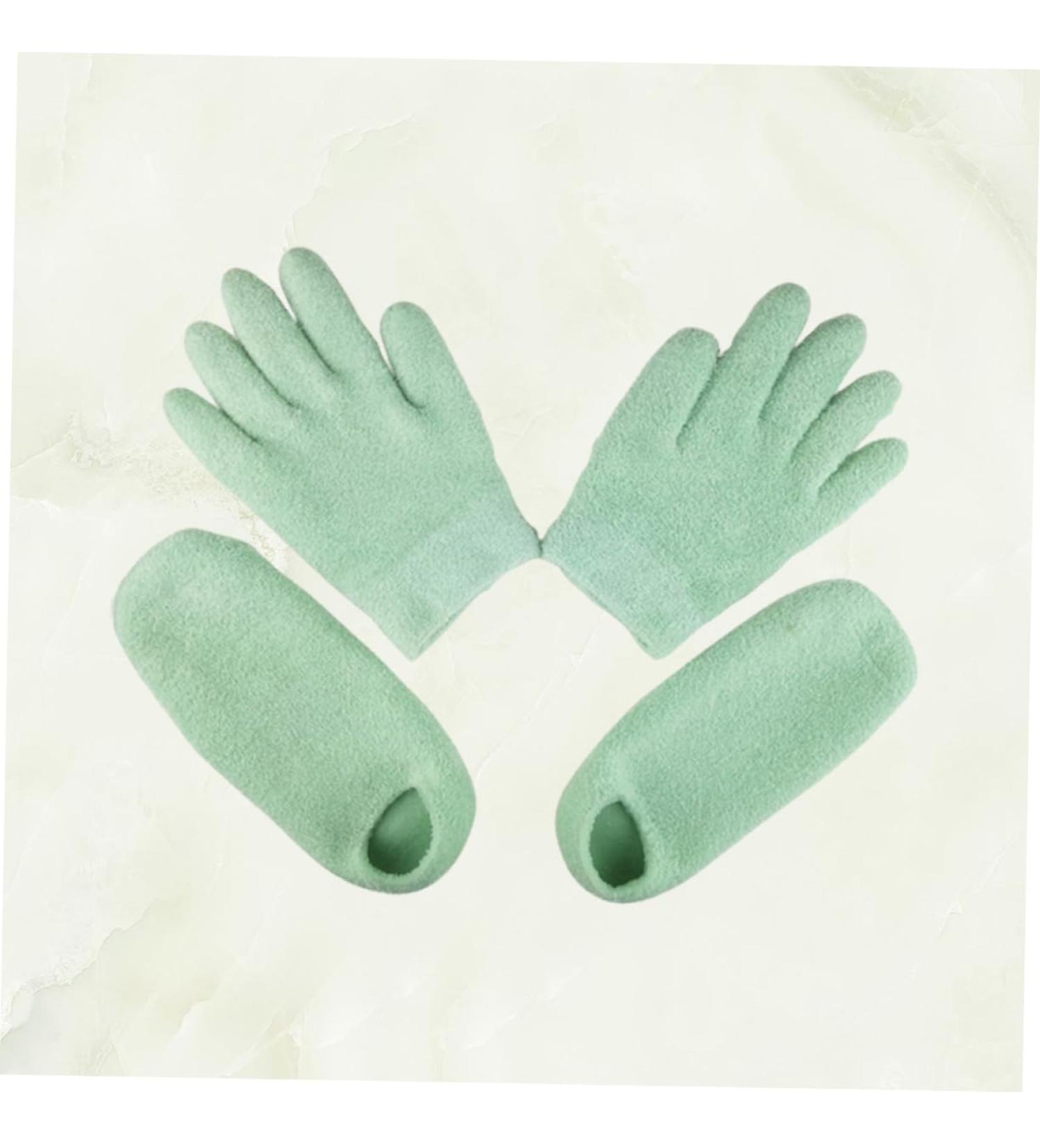 FOMIYES 1 Set Nitrile Exam Gloves Cracked Heels Socks Gel Socks Hand Moisturizing Gloves Dry Cracked Hands Gloves Cuticle Socks Softening Gloves Shoe Covers Dry Skin Socks Disposable Spa - Buy Online on GoSupps.com